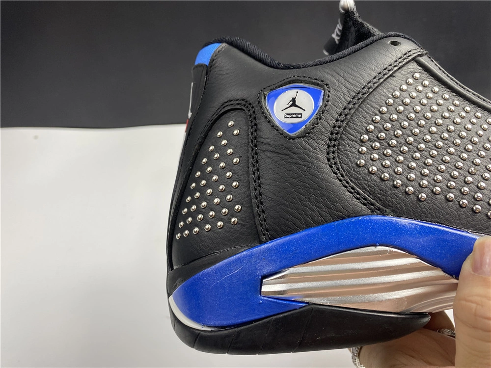 Cozy Air Jordan 14 Retro Supreme Black BV7630- 2317