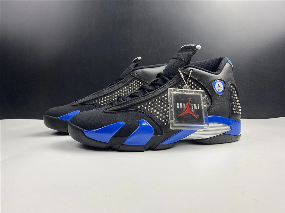 Cozy Air Jordan 14 Retro Supreme Black BV7630- 2317