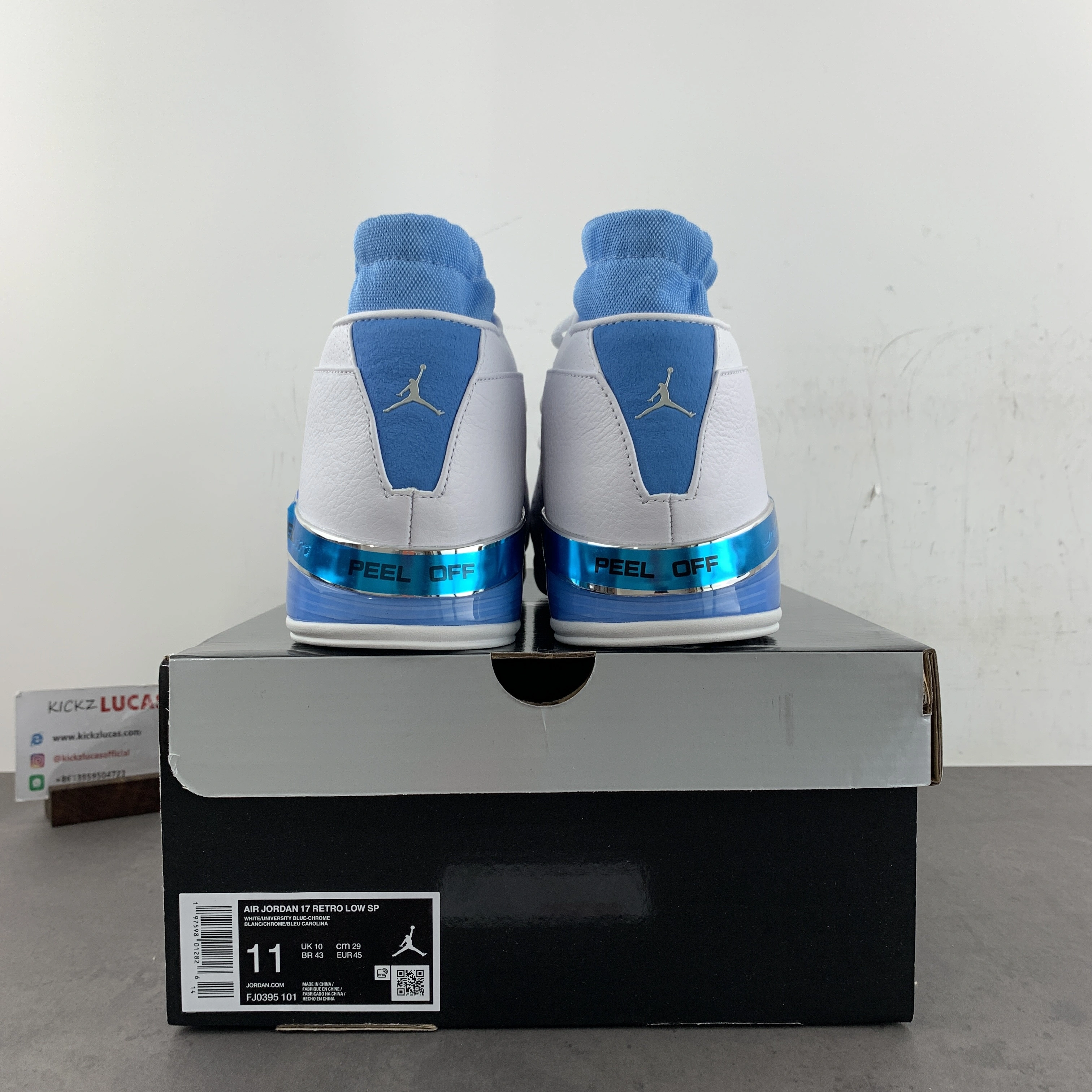 SunProtective Air Jordan 17 Retro Low University Blue FJ0395- 2320