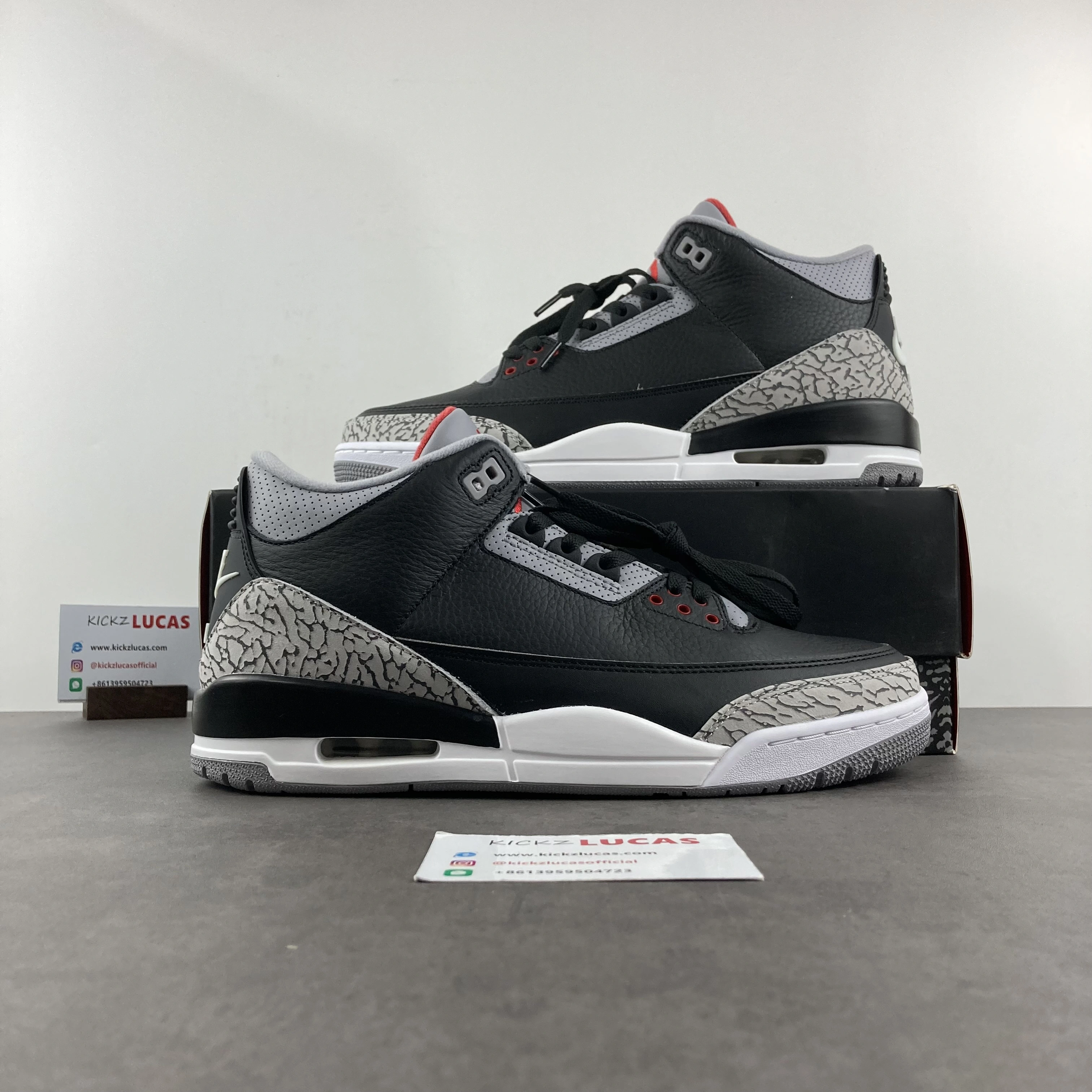 Affordable Air Jordan 3 Retro Black Cement 854262- 1868