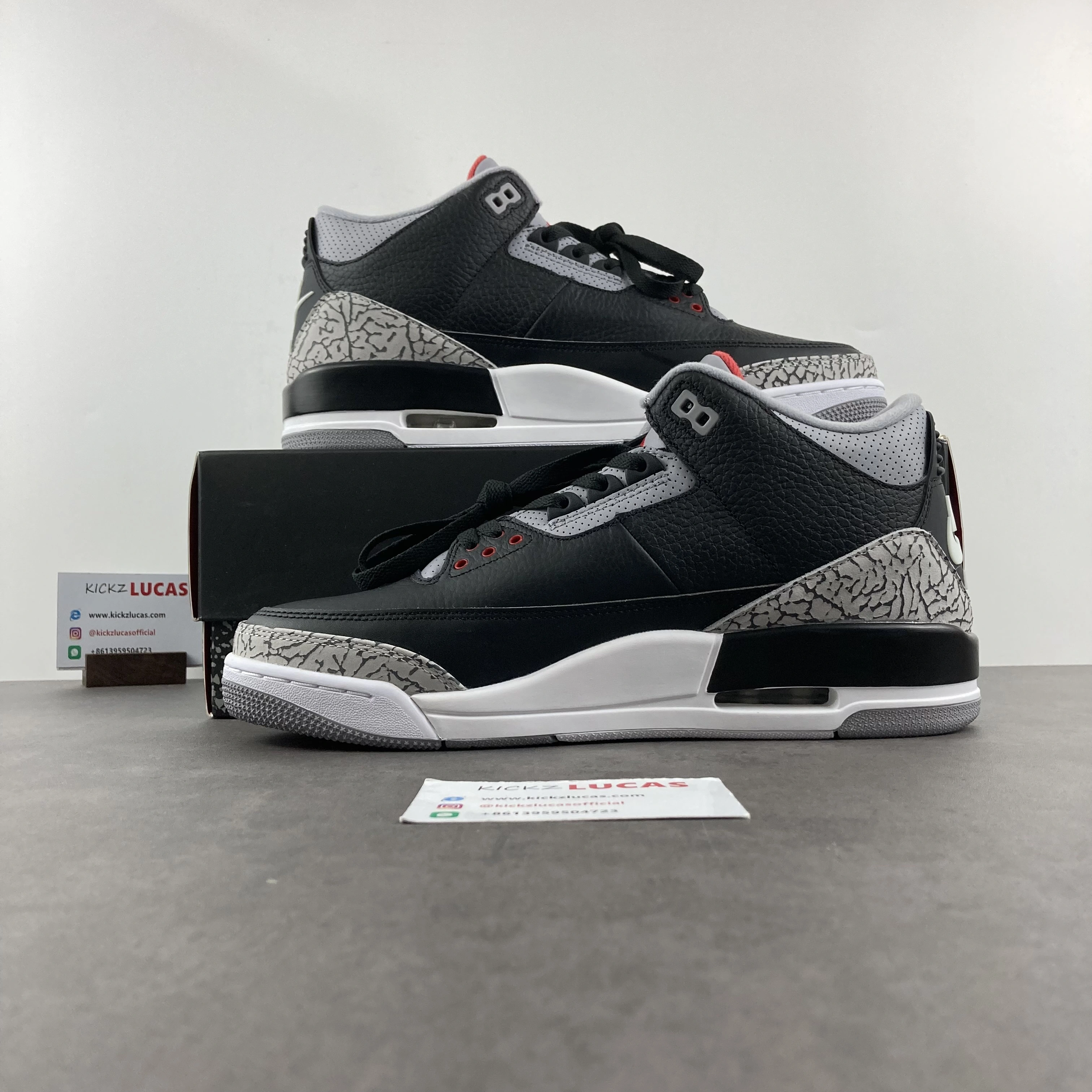 Affordable Air Jordan 3 Retro Black Cement 854262- 1868