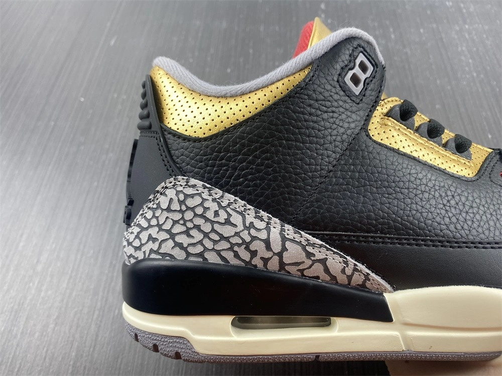 Efficient Air Jordan 3 Retro Black Cement Gold CK9246- 1857