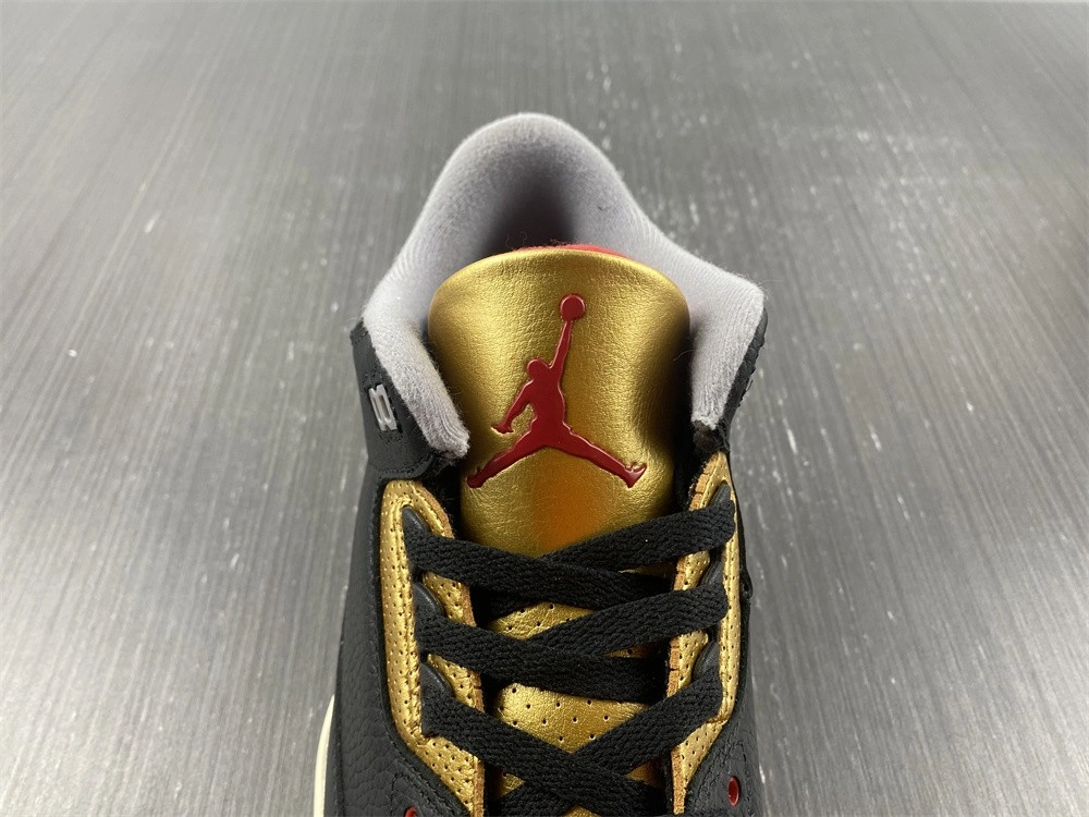 Efficient Air Jordan 3 Retro Black Cement Gold CK9246- 1857