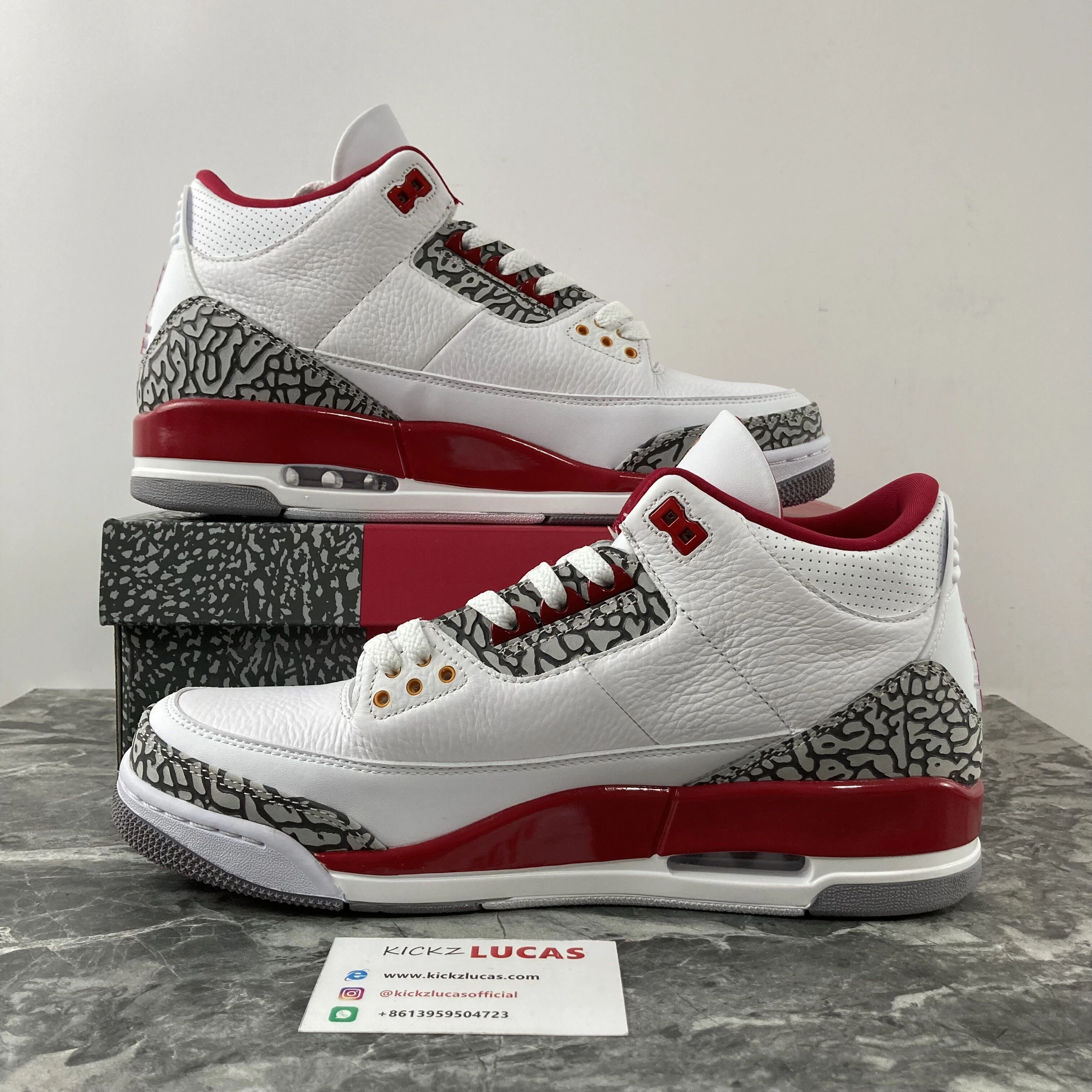 Air Jordan 3 Retro Cardinal Red CT8532- Snug 1862