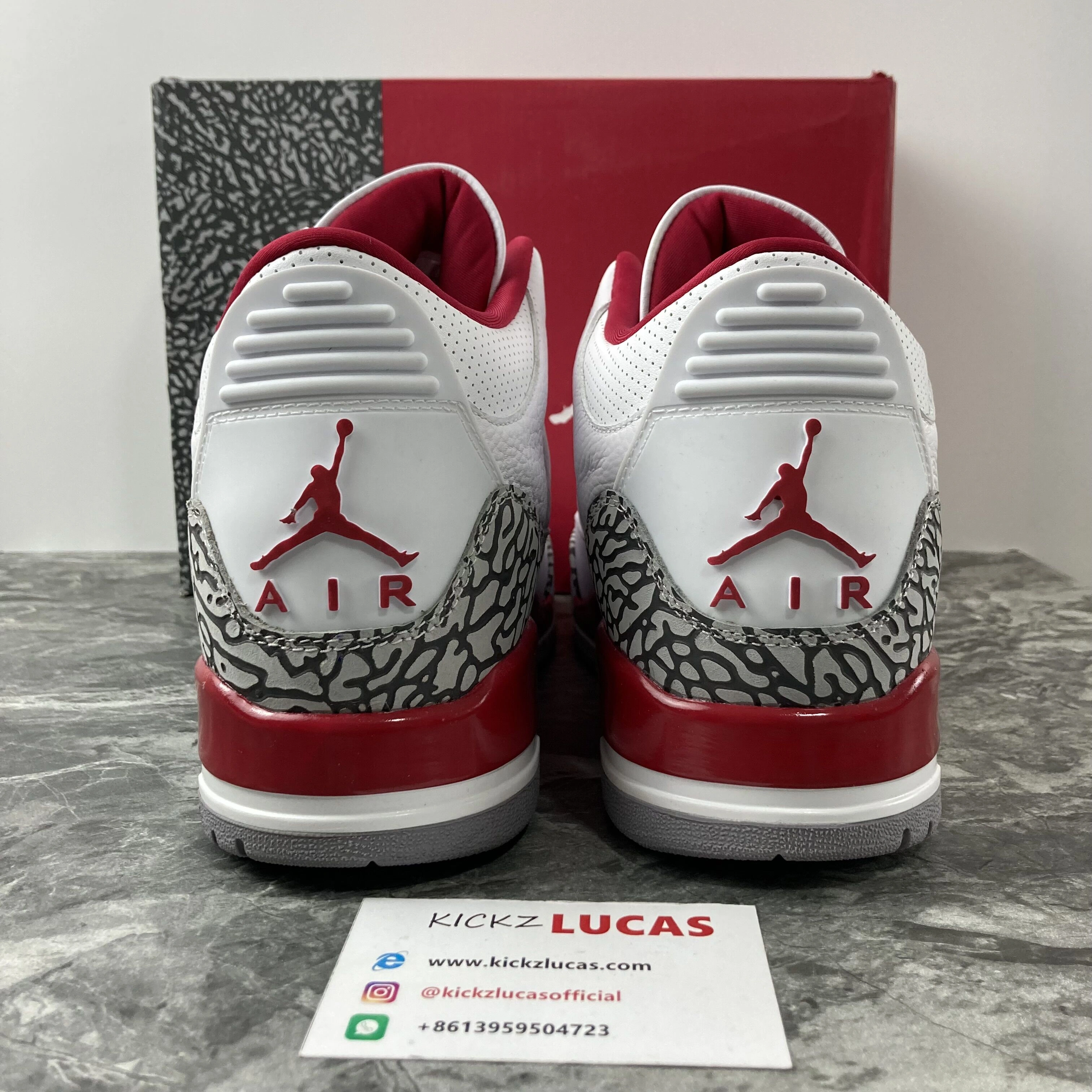 Air Jordan 3 Retro Cardinal Red CT8532- Snug 1862