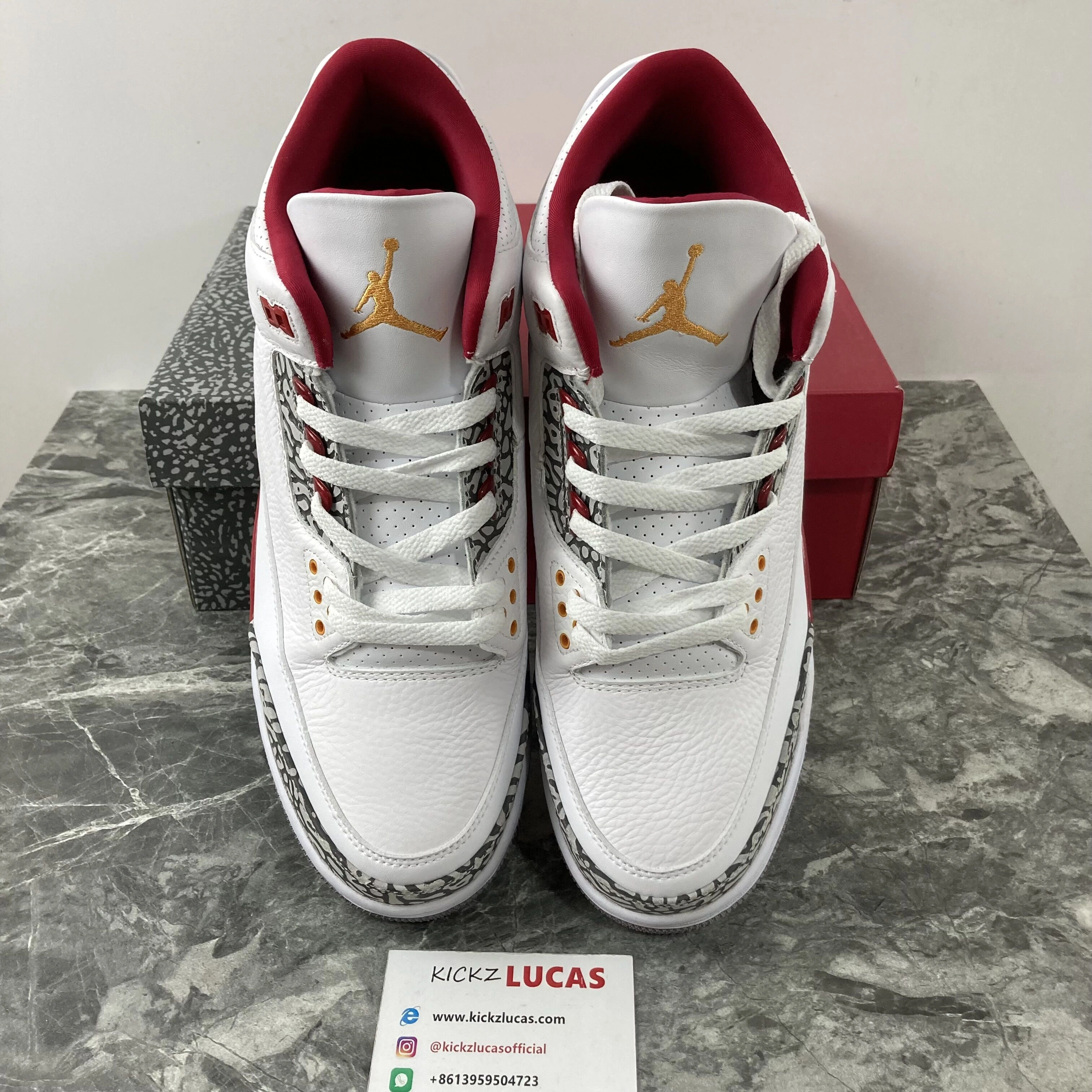 Air Jordan 3 Retro Cardinal Red CT8532- Snug 1862
