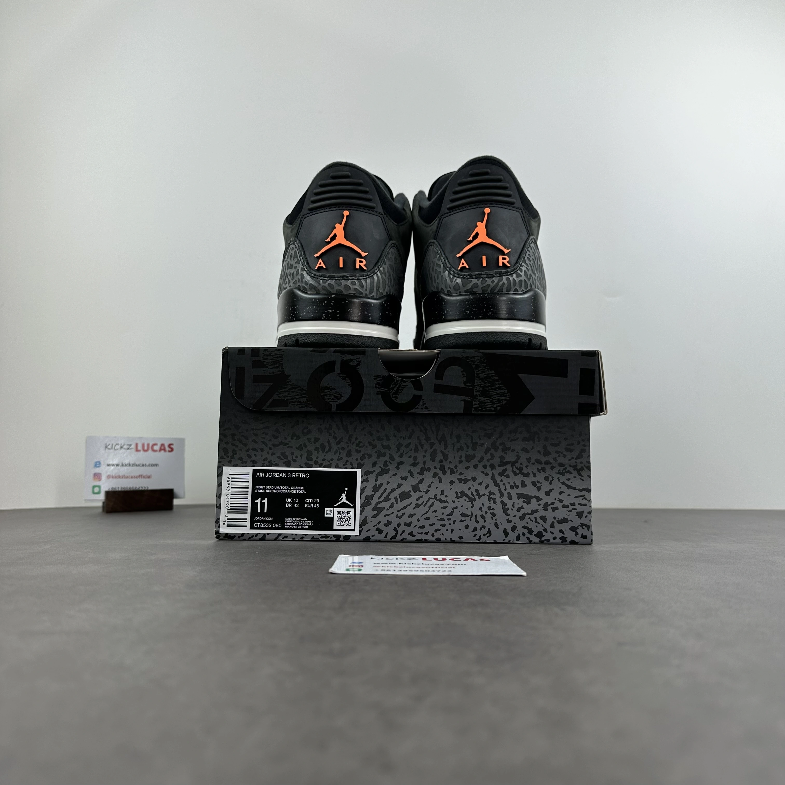 Air Jordan 3 Retro Fear Pack CT8532- WaterResistant 1830
