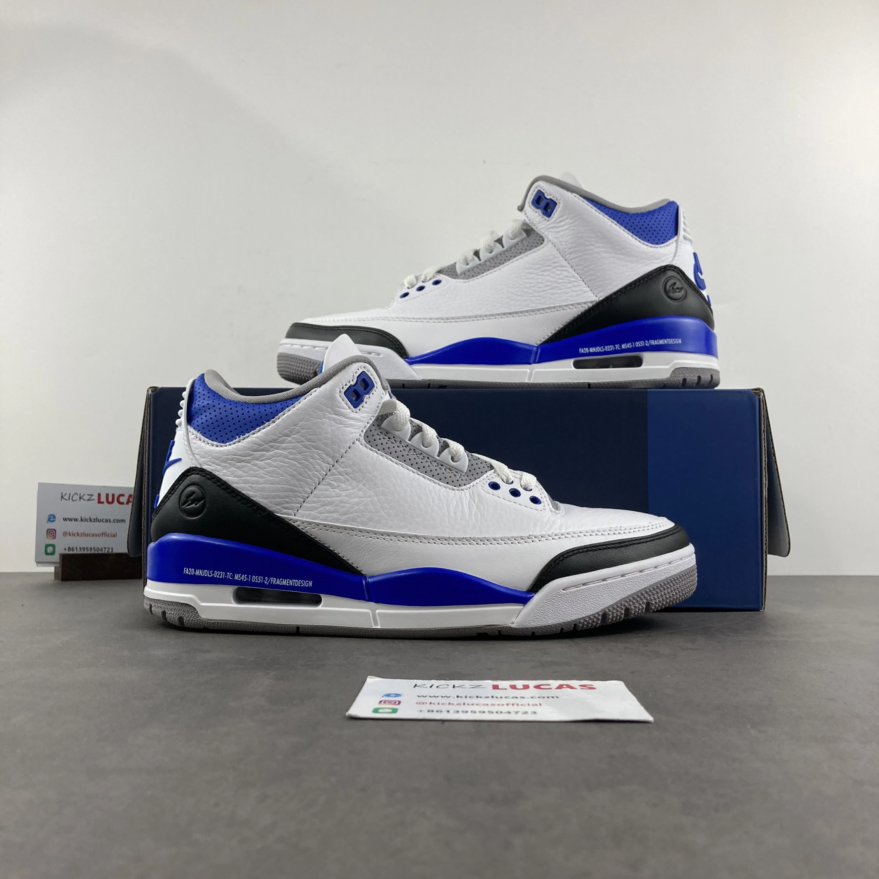 Air Jordan 3 Retro Fragment Blue DA3595- Neat 1884