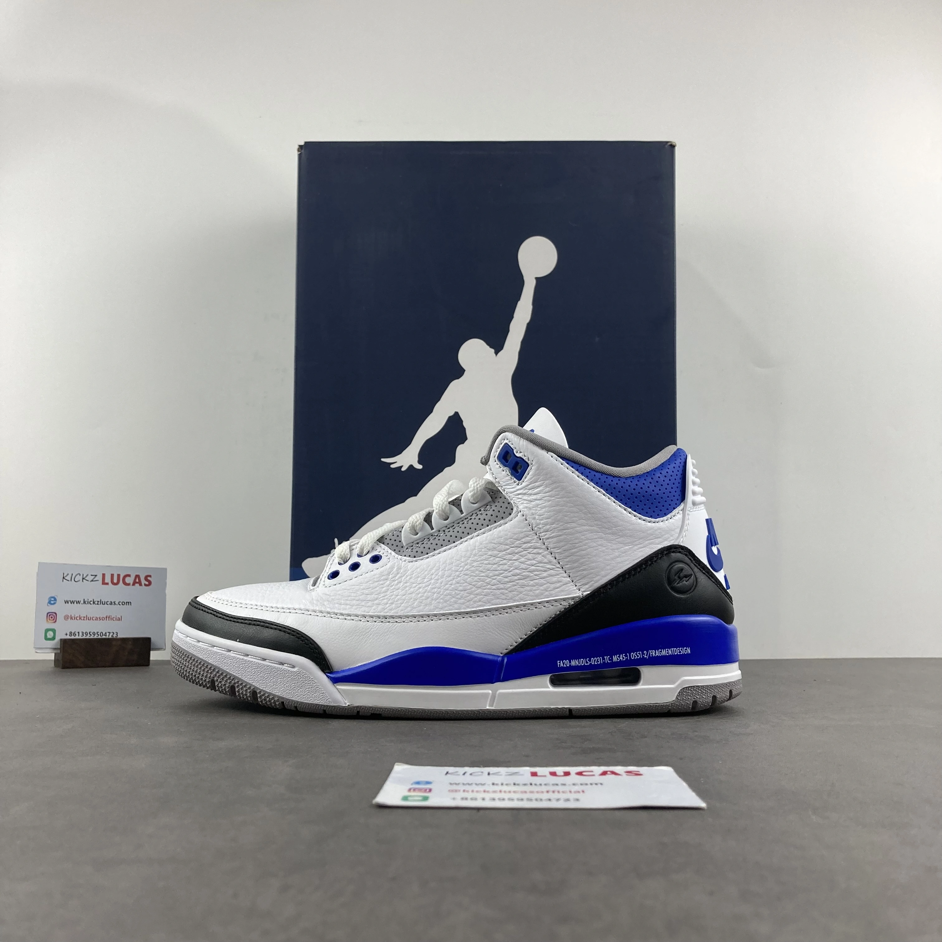Air Jordan 3 Retro Fragment Blue DA3595- Neat 1884