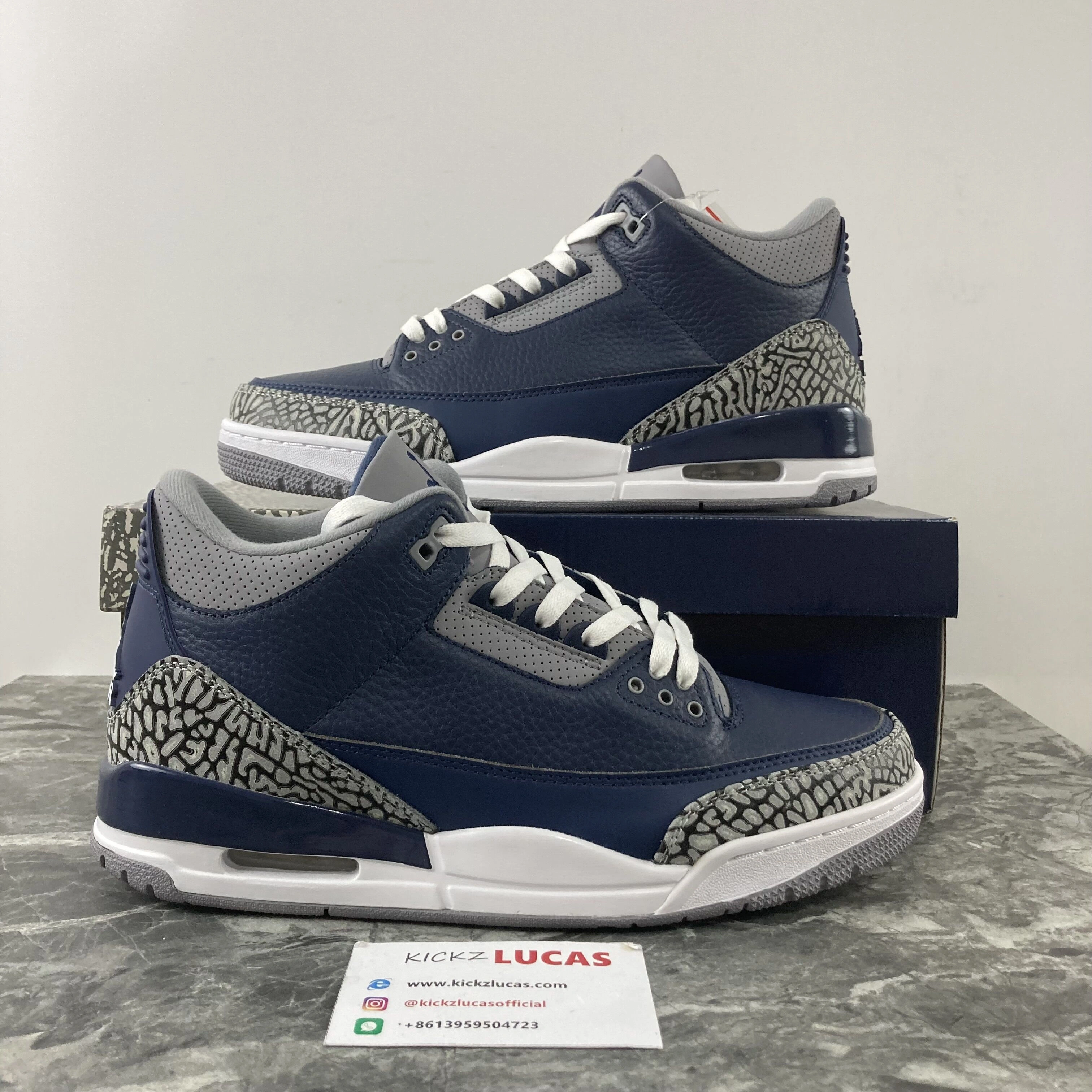Air Jordan 3 Retro Georgetown CT8532- Durable 1888