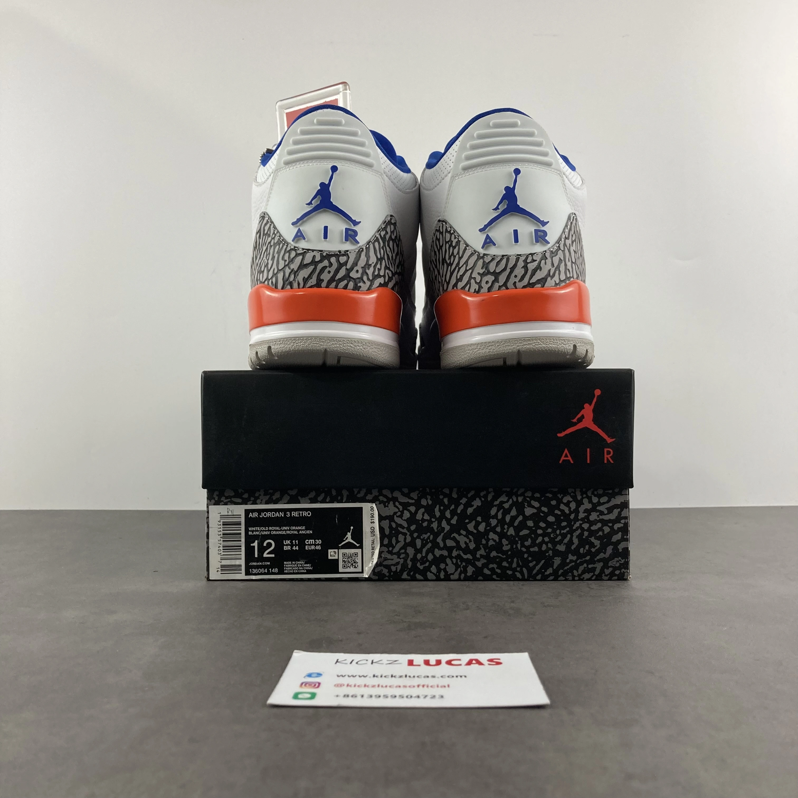 Air Jordan 3 Retro Knicks 136064- Attractive 1860