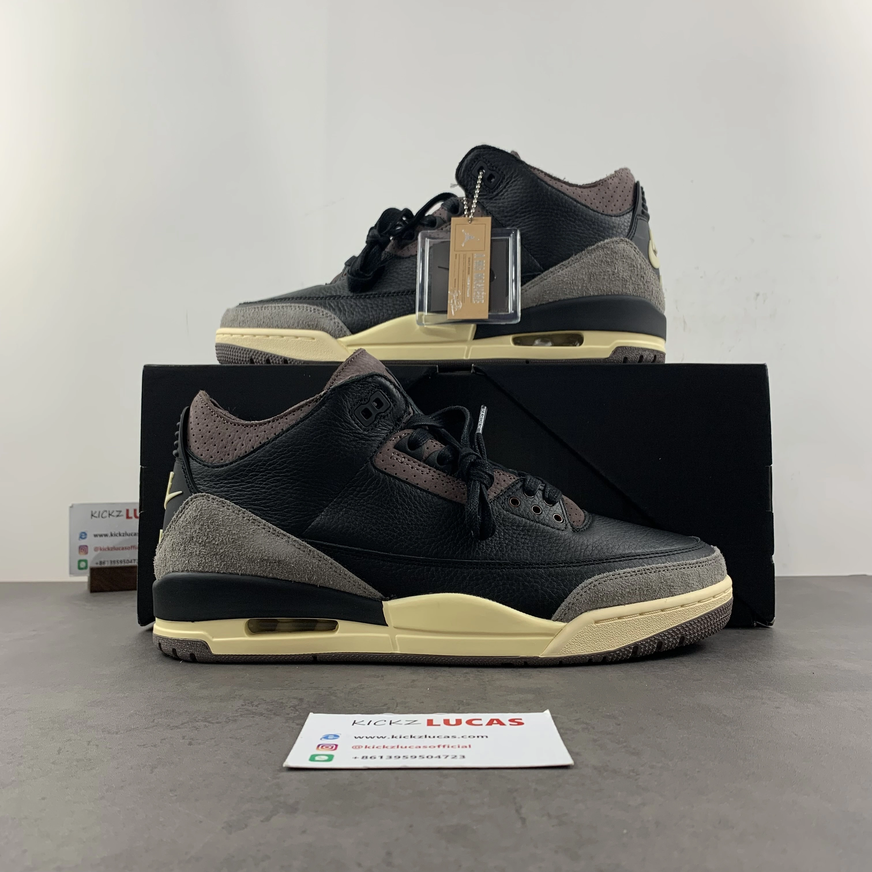 Supportive Air Jordan 3 Retro OG SP A Ma Maniére Black Violet Ore FZ4811- 1816