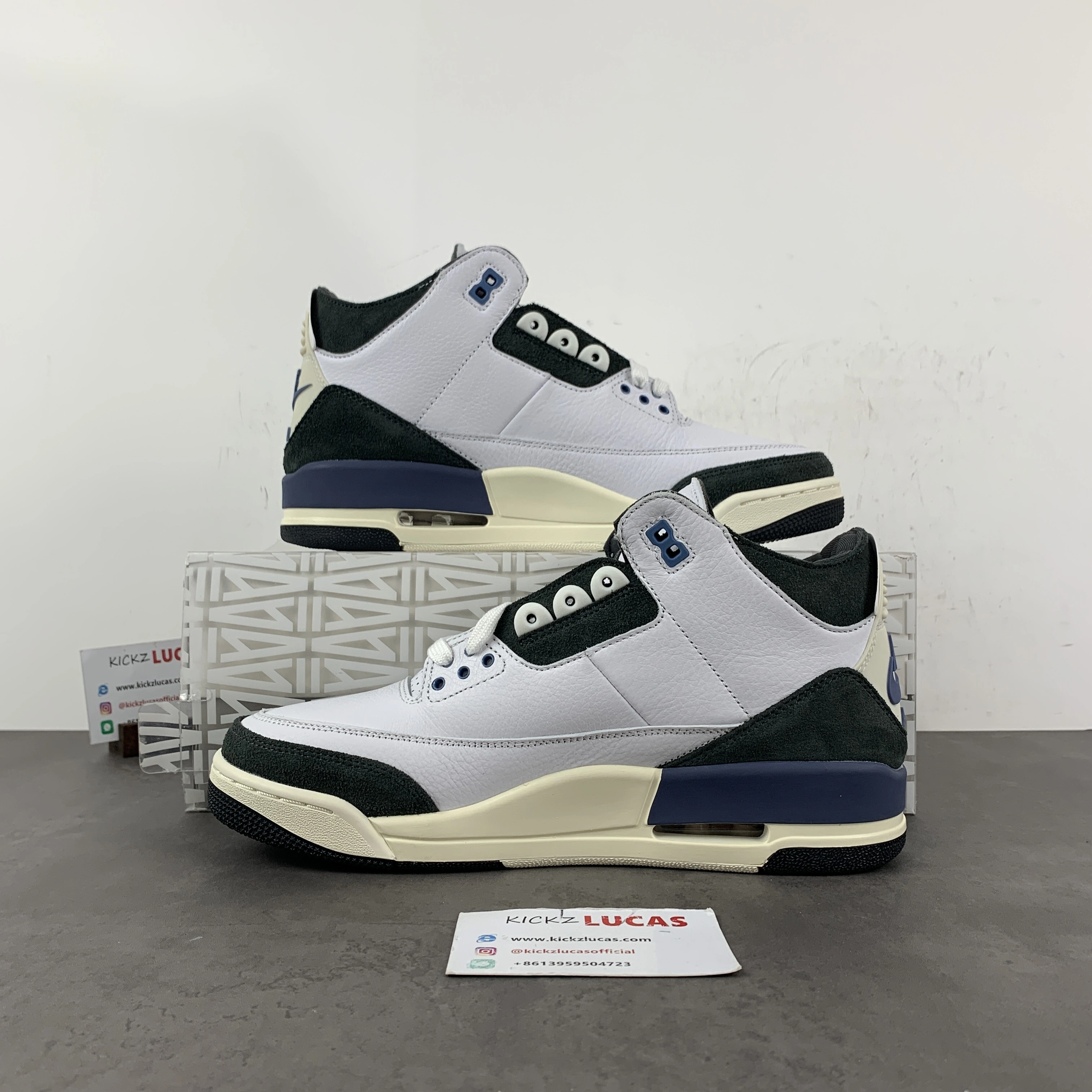 Premium Air Jordan 3 Retro OG SP A Ma Maniére Diffused Blue HV8571- 1809