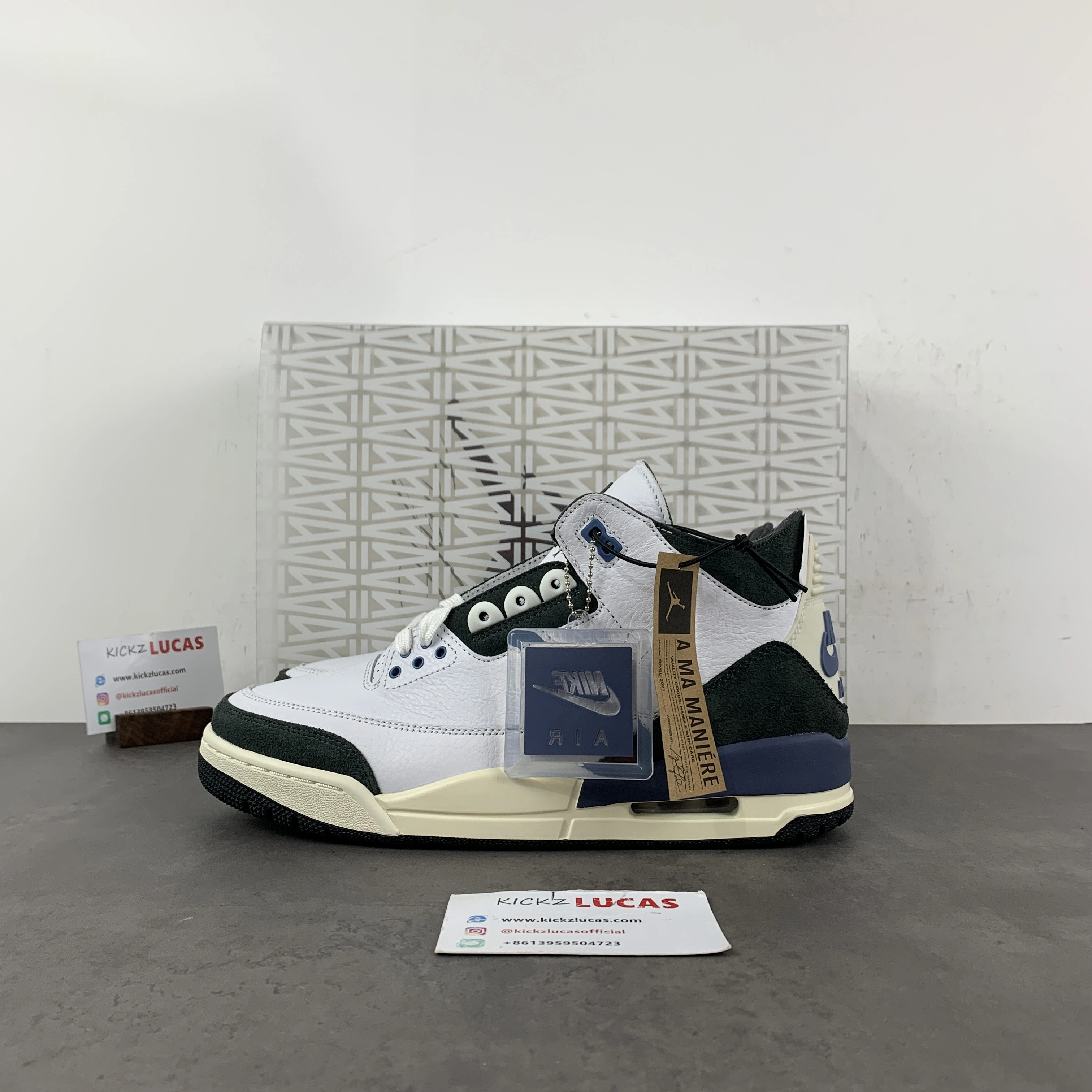 Premium Air Jordan 3 Retro OG SP A Ma Maniére Diffused Blue HV8571- 1809