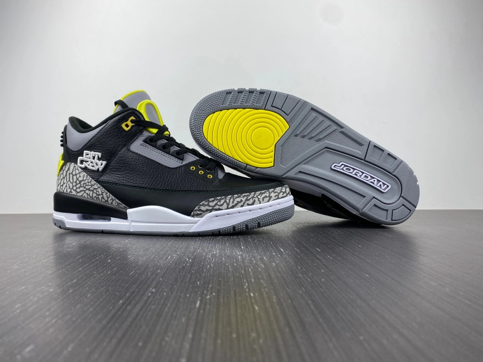 TopPick Air Jordan 3 Retro Oregon Ducks Pit Crew Black HO11-MNJDLS- 1855