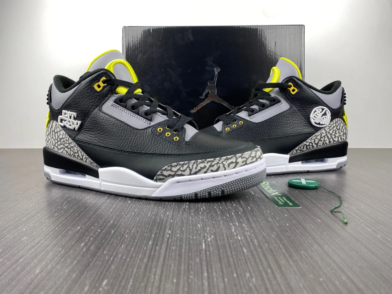 TopPick Air Jordan 3 Retro Oregon Ducks Pit Crew Black HO11-MNJDLS- 1855
