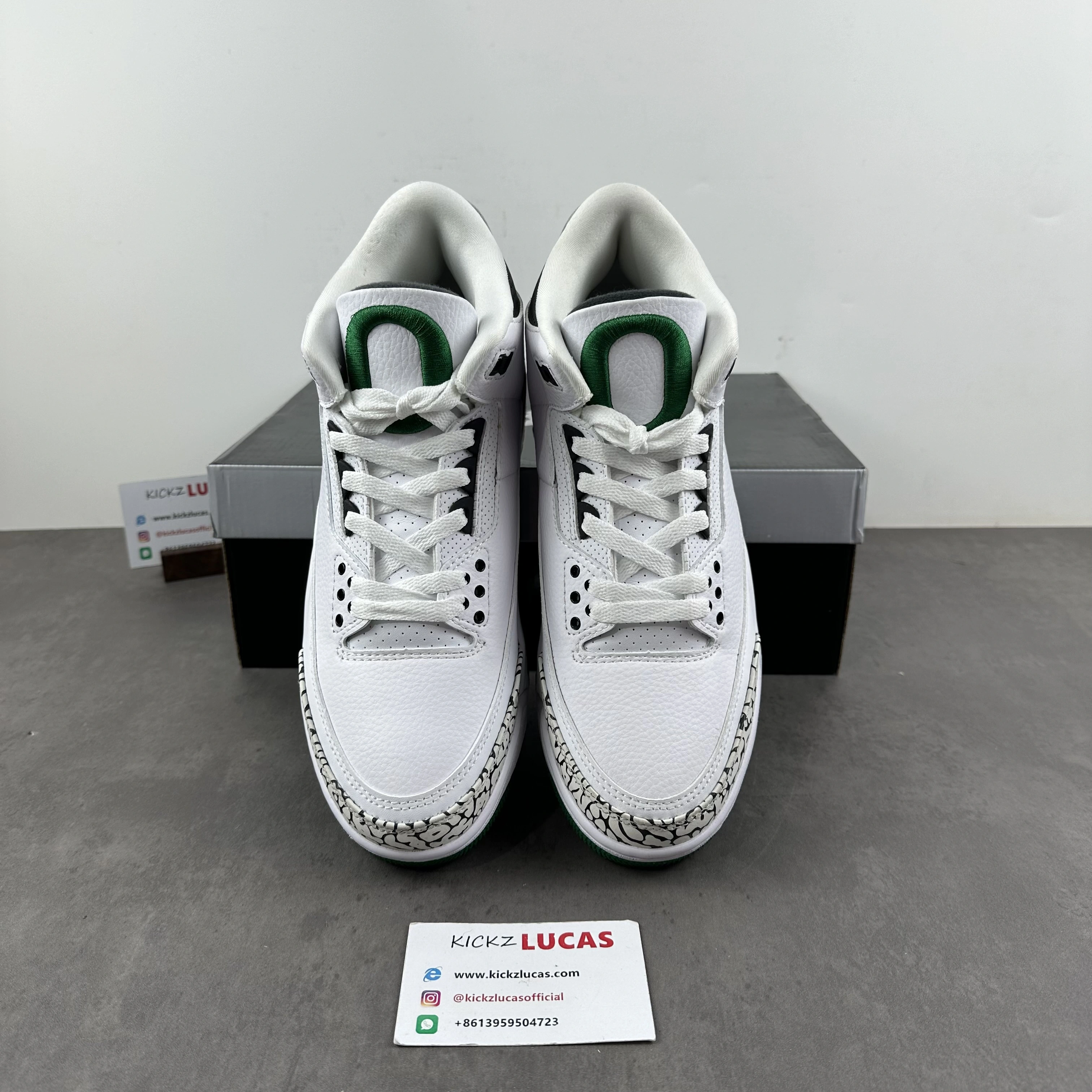 OnTrend Air Jordan 3 Retro Oregon Ducks Pit Crew White HO11-MNJDL- 1856