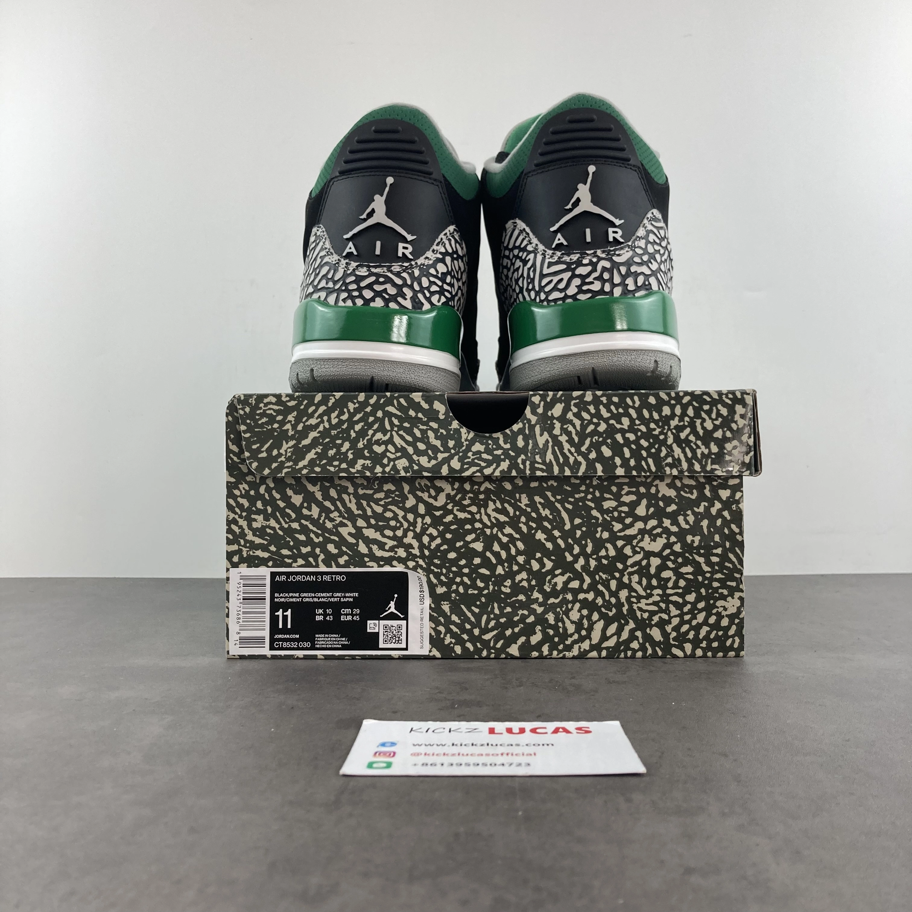 Air Jordan 3 Retro Pine Green CT8532- WellDesigned 1866
