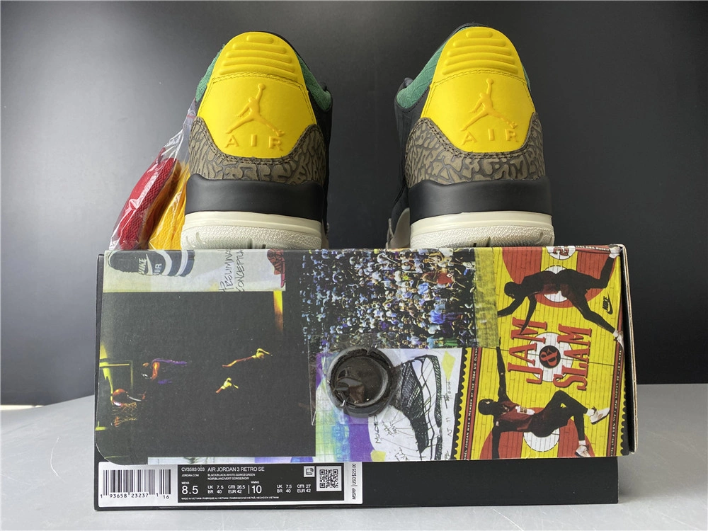Air Jordan 3 Retro SE Animal Instinct 2.0 CV3583-003 CK4344- Lightweight 1879