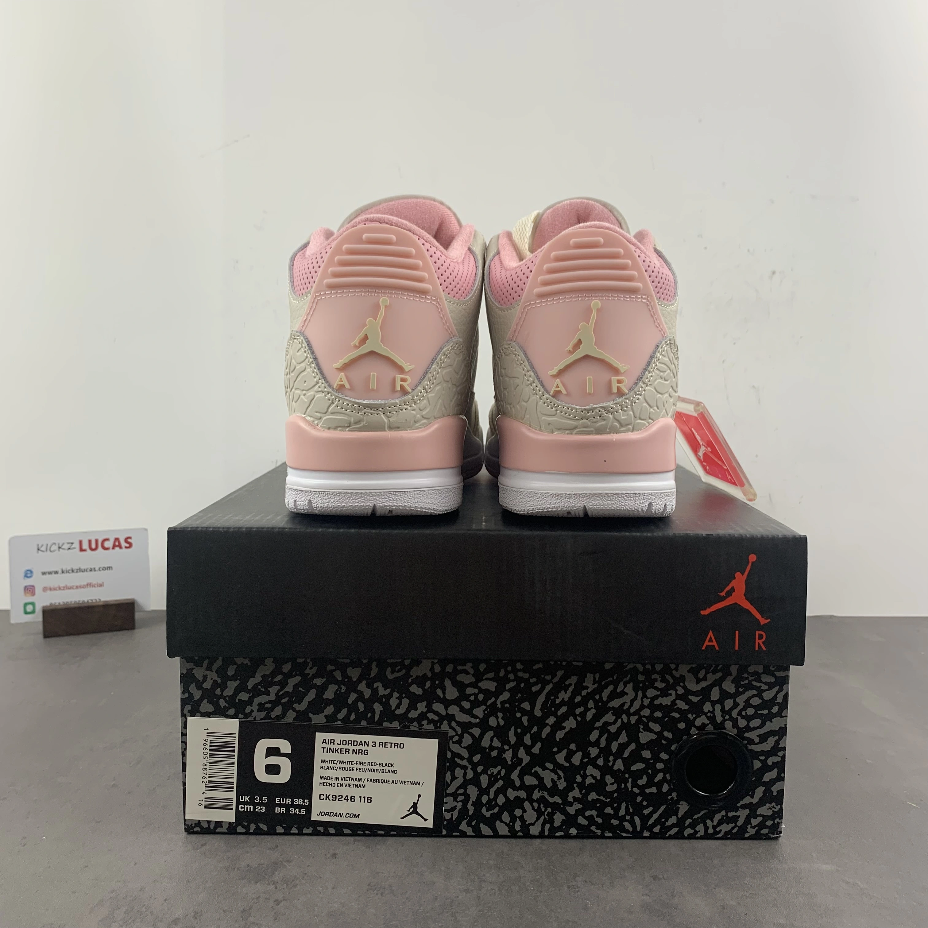 Unisex Air Jordan 3 Retro Sail Rust Pink CK9246- 1870