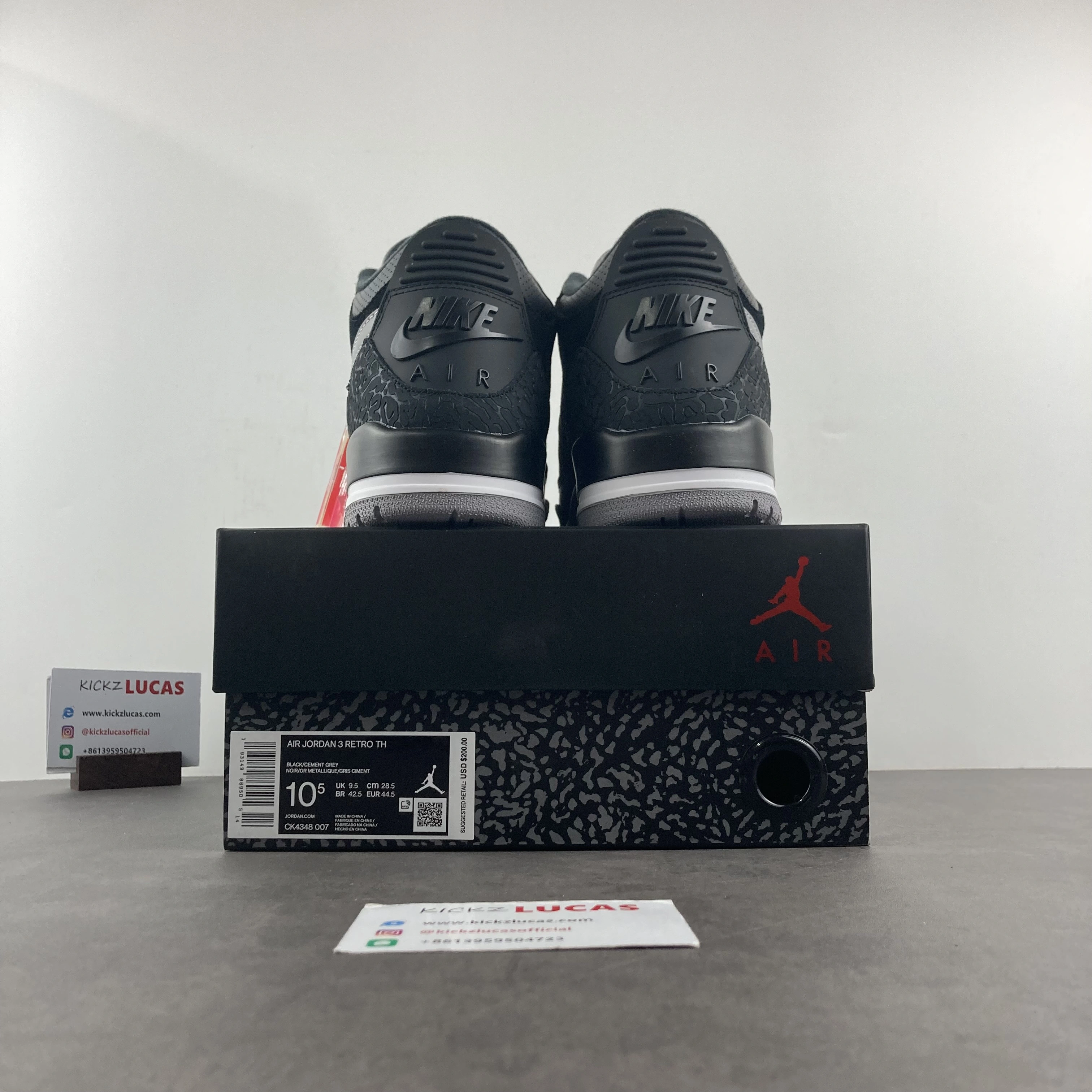 Supportive Air Jordan 3 Retro Tinker Black Cement Gold CK4348- 1886