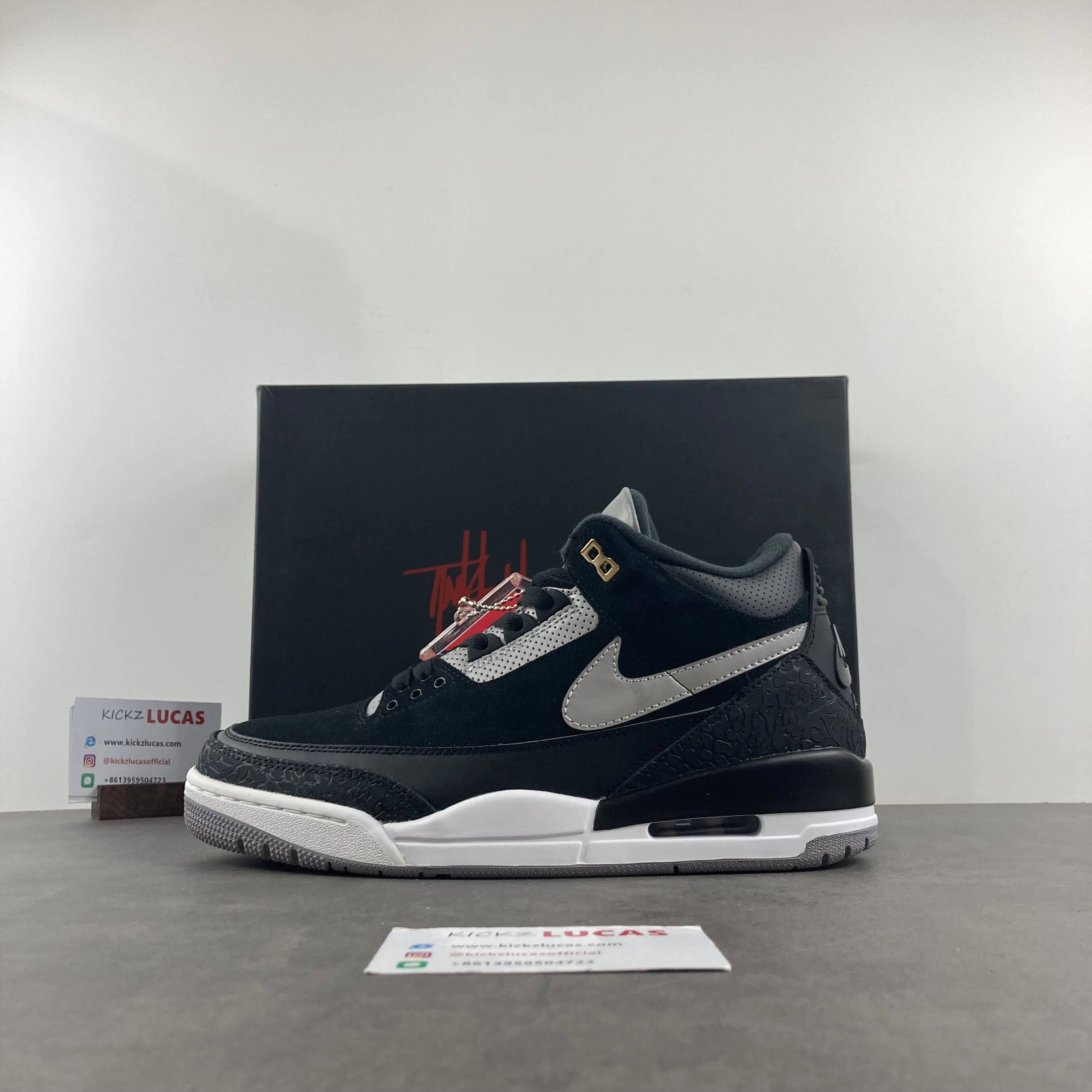 Supportive Air Jordan 3 Retro Tinker Black Cement Gold CK4348- 1886