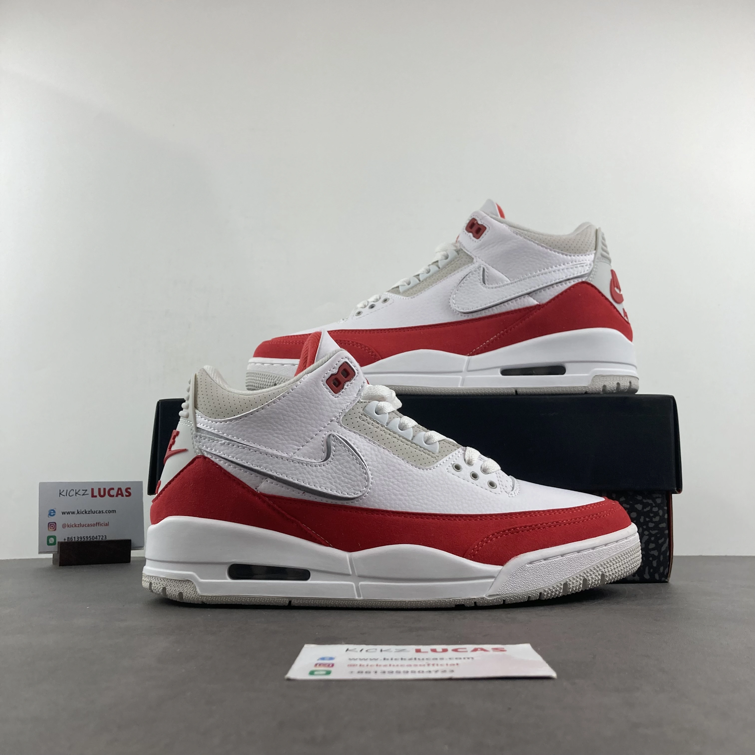 ZeroBulk Air Jordan 3 Retro Tinker White University Red CJ0939- 1829