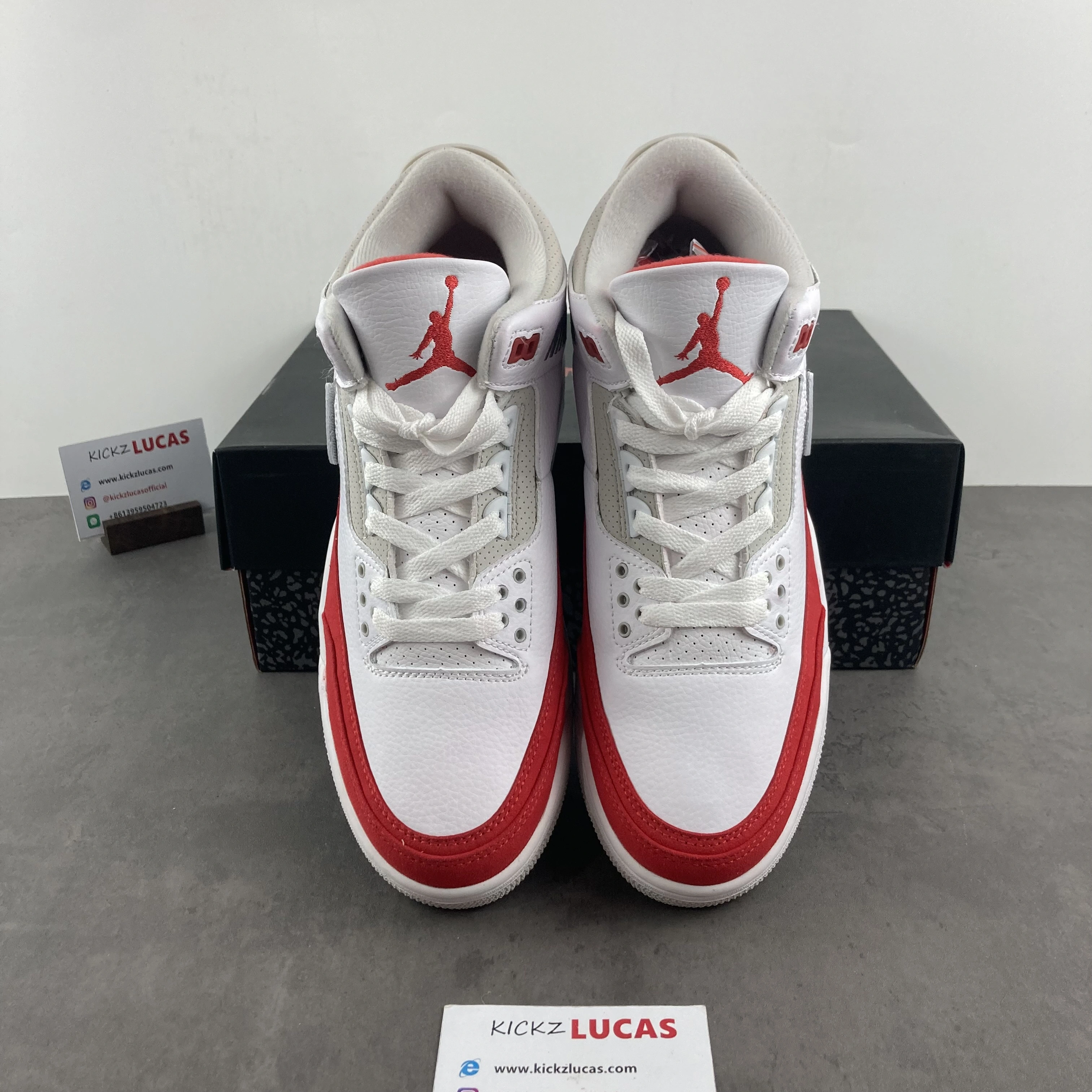 ZeroBulk Air Jordan 3 Retro Tinker White University Red CJ0939- 1829