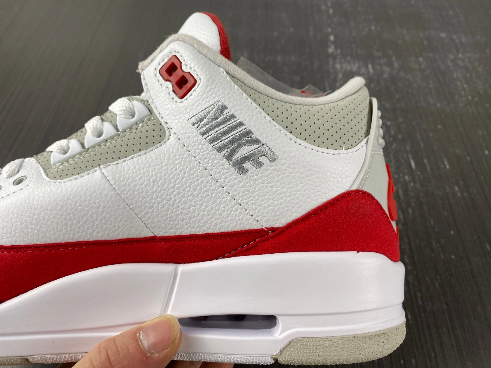 Unique Air Jordan 3 Retro Tinker White University Red CJ0939- 1849