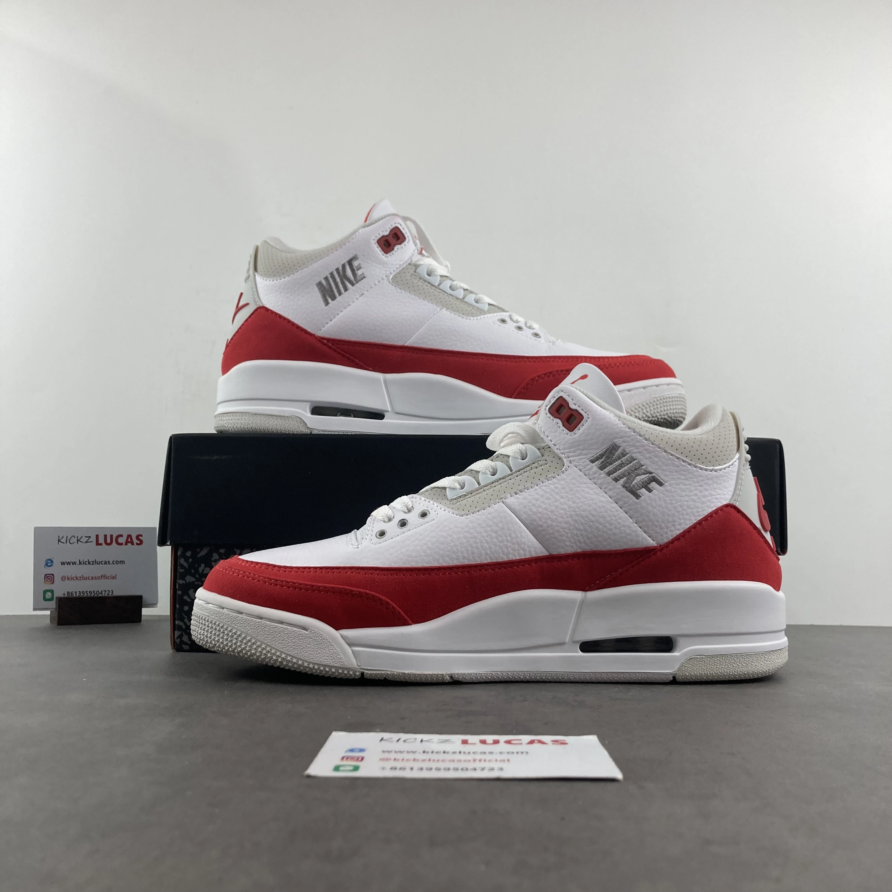 ZeroBulk Air Jordan 3 Retro Tinker White University Red CJ0939- 1829