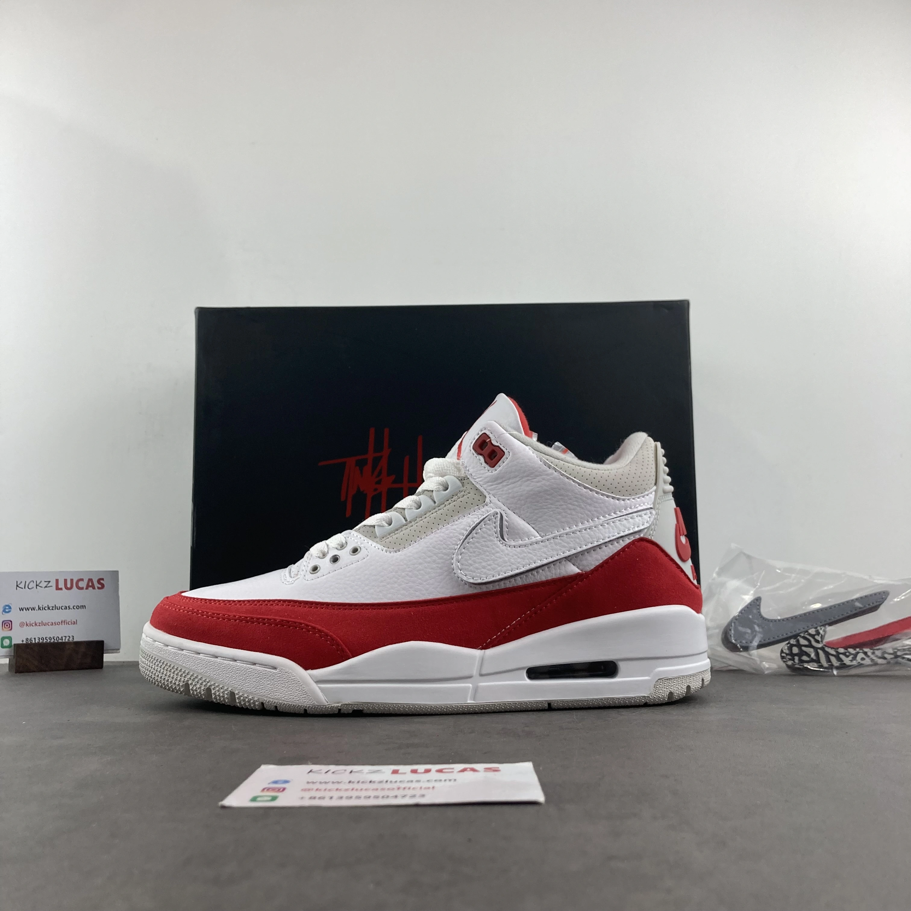 ZeroBulk Air Jordan 3 Retro Tinker White University Red CJ0939- 1829