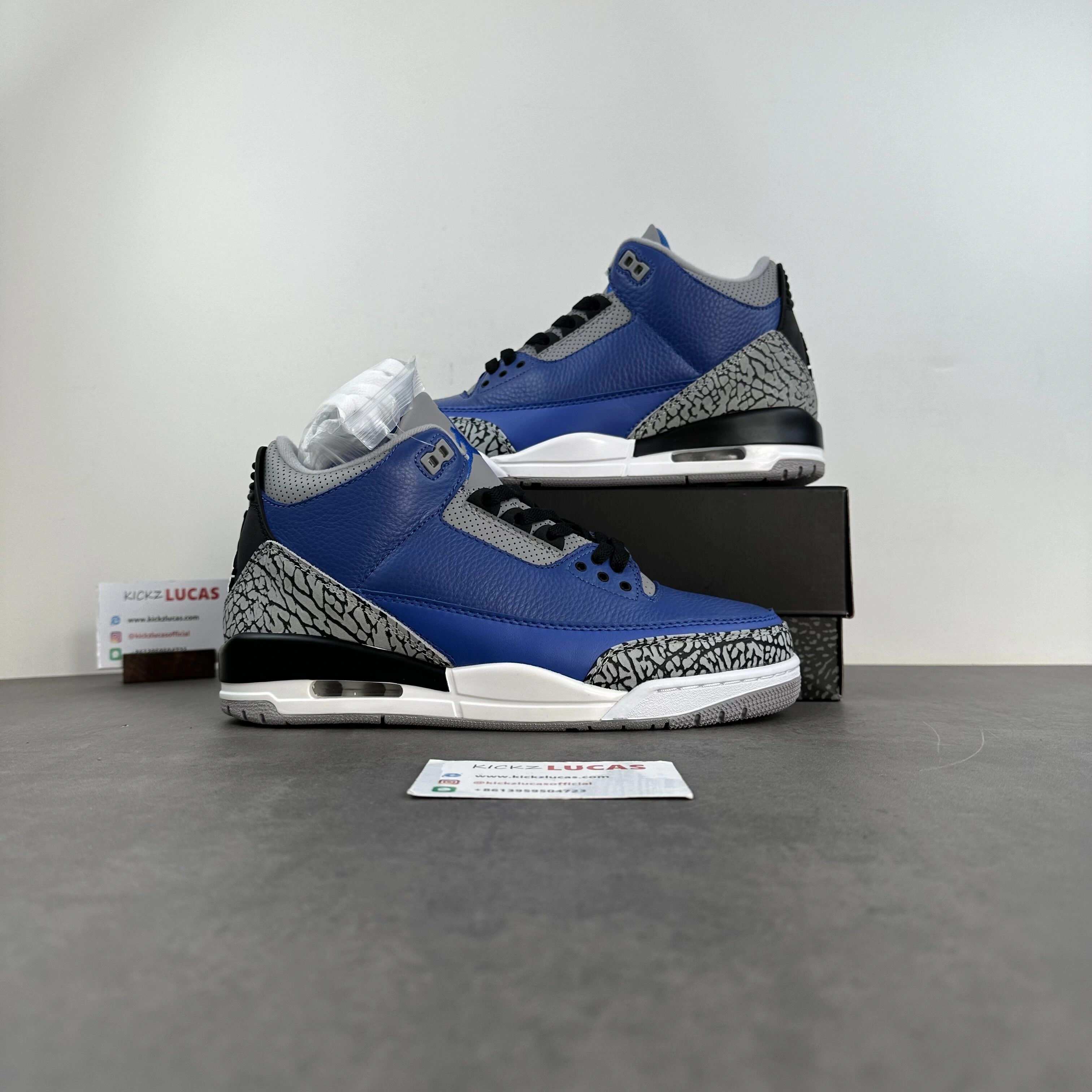 EasyMatch Air Jordan 3 Retro Varsity Royal Cement CT8532- 1881