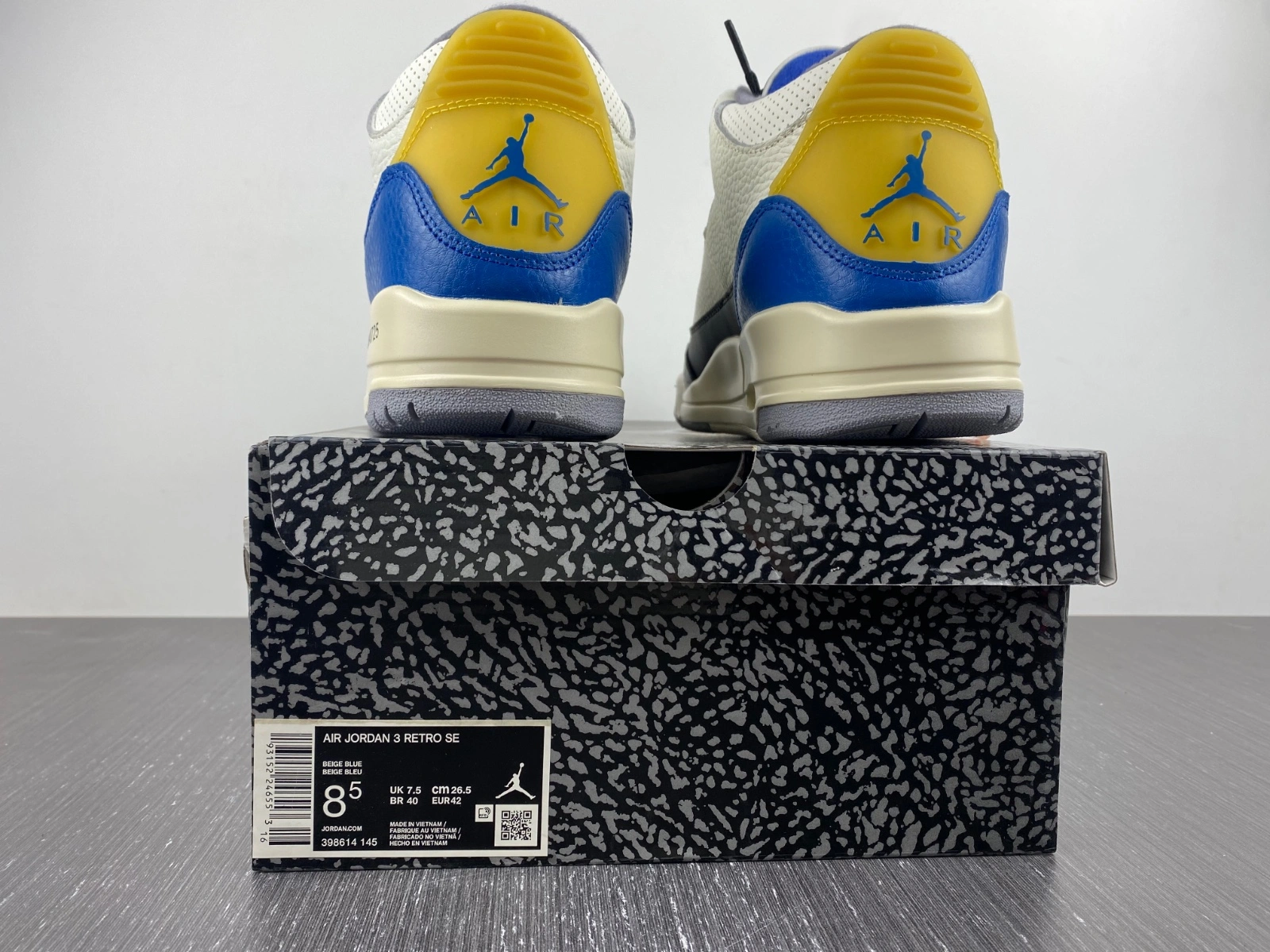 Air Jordan 3 Retro White Blue 398614- Versatile 1851