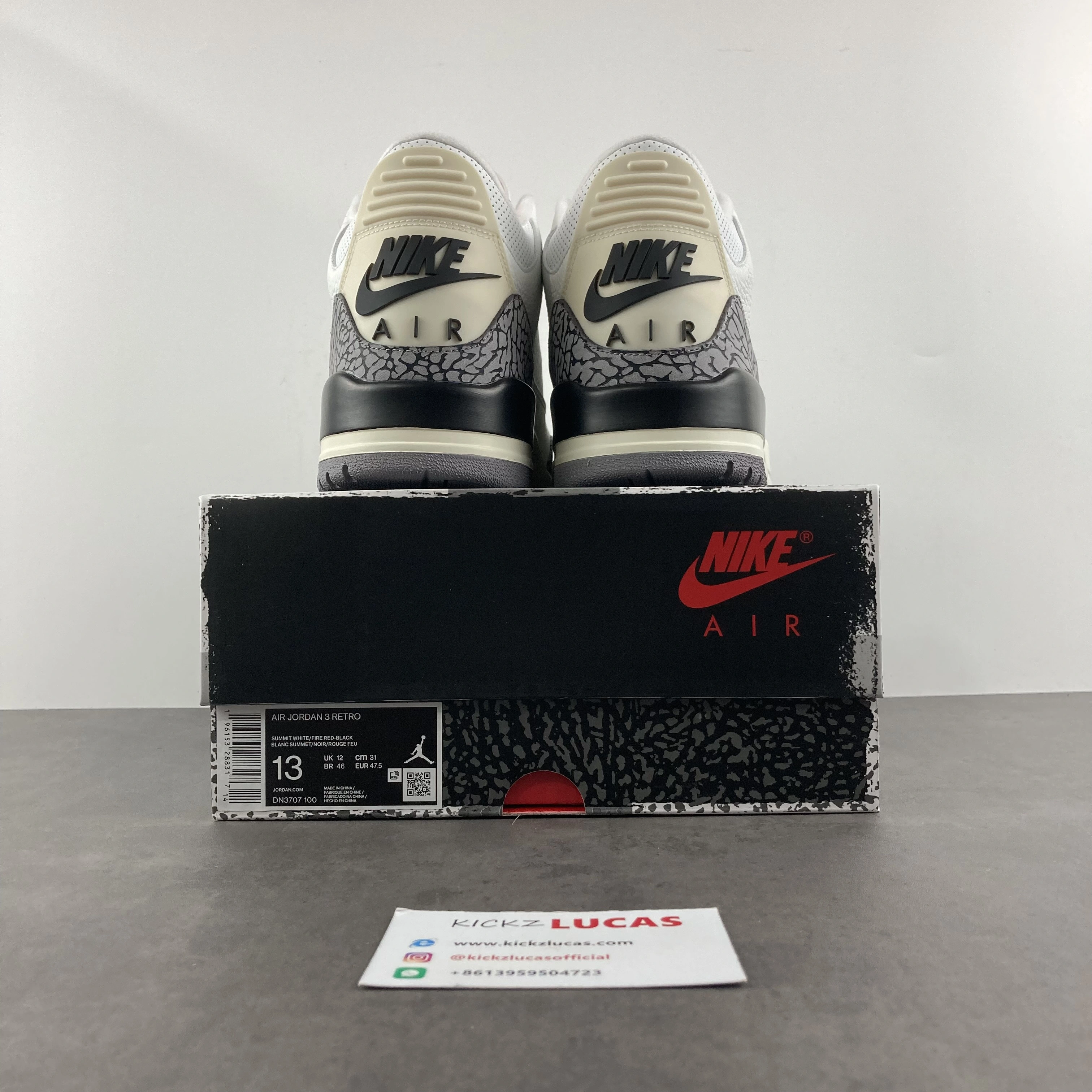 Youthful Air Jordan 3 Retro White Cement Reimagined DN3707- 1853