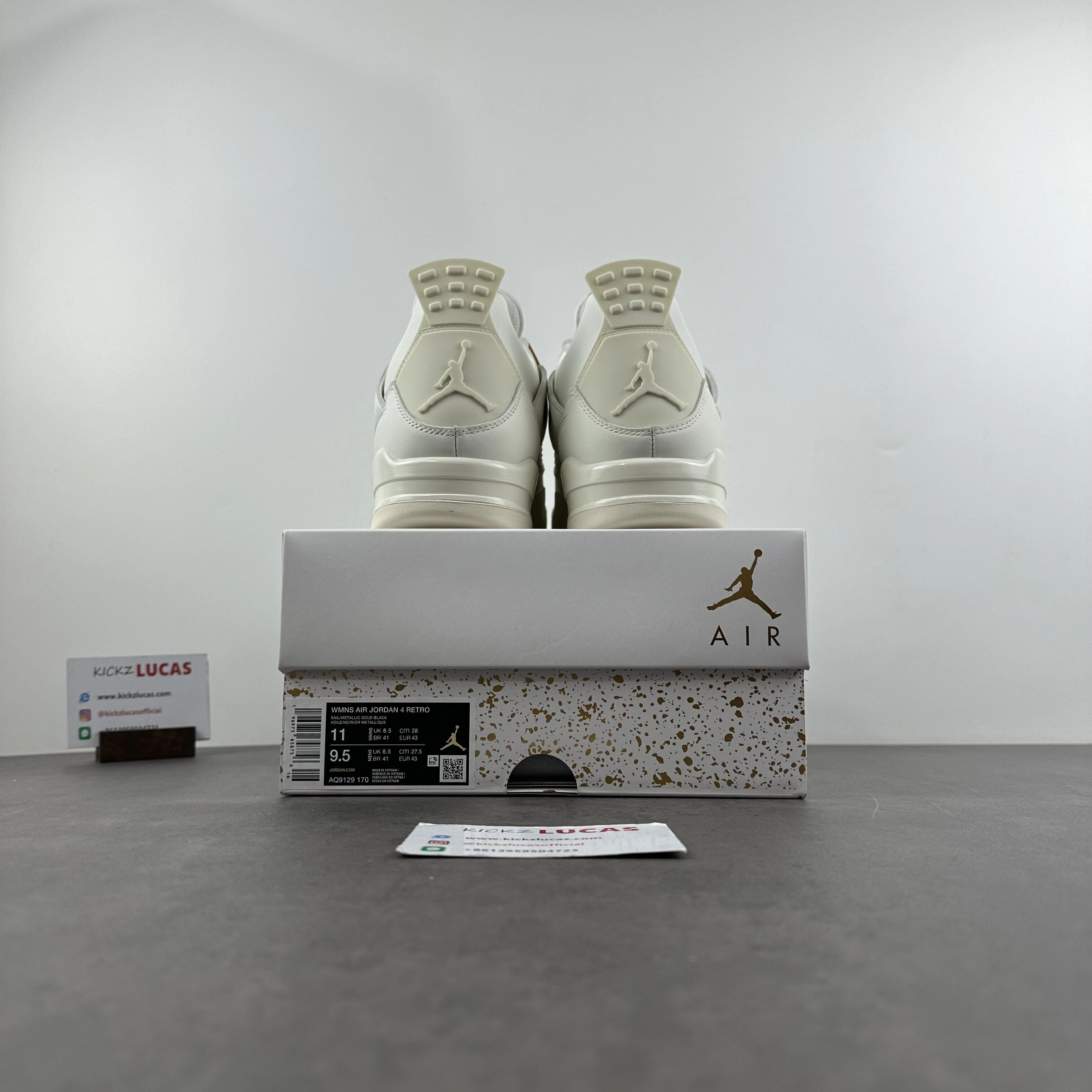 Air Jordan 4 Metallic Gold AQ9129- FlexibleFit 1940