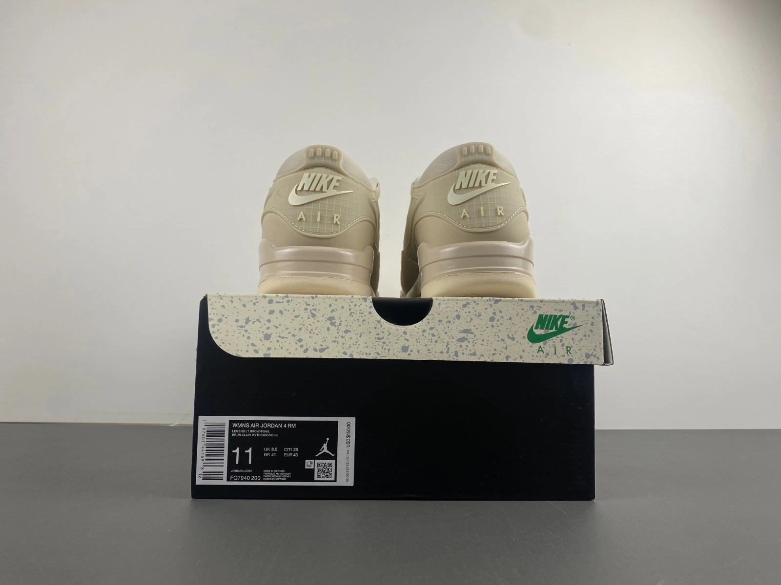 Elegant Air Jordan 4 RM Legend Light Brown FQ7940- 1918