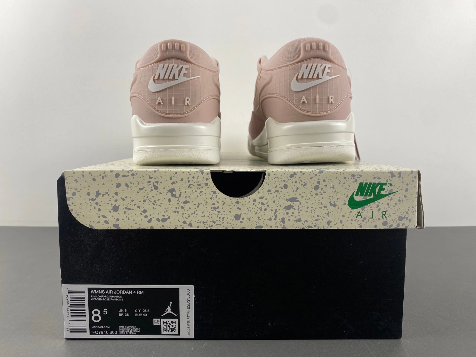 Stylish Air Jordan 4 RM Pink Oxford FQ7940- 1910