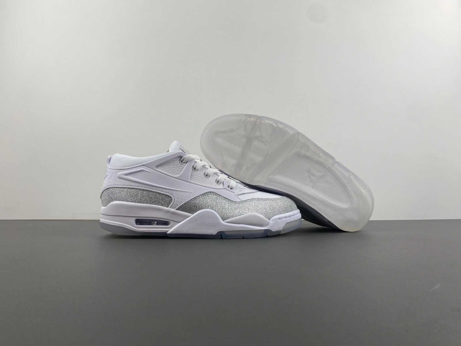 Classic Air Jordan 4 RM White Sliver HQ3441- 1919