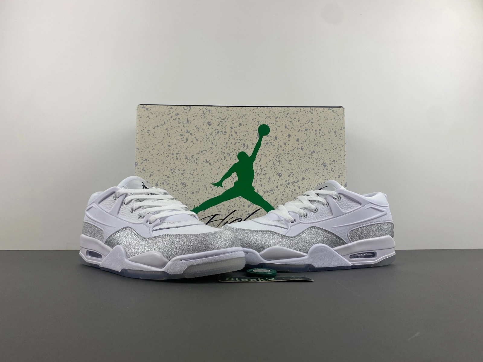Classic Air Jordan 4 RM White Sliver HQ3441- 1919