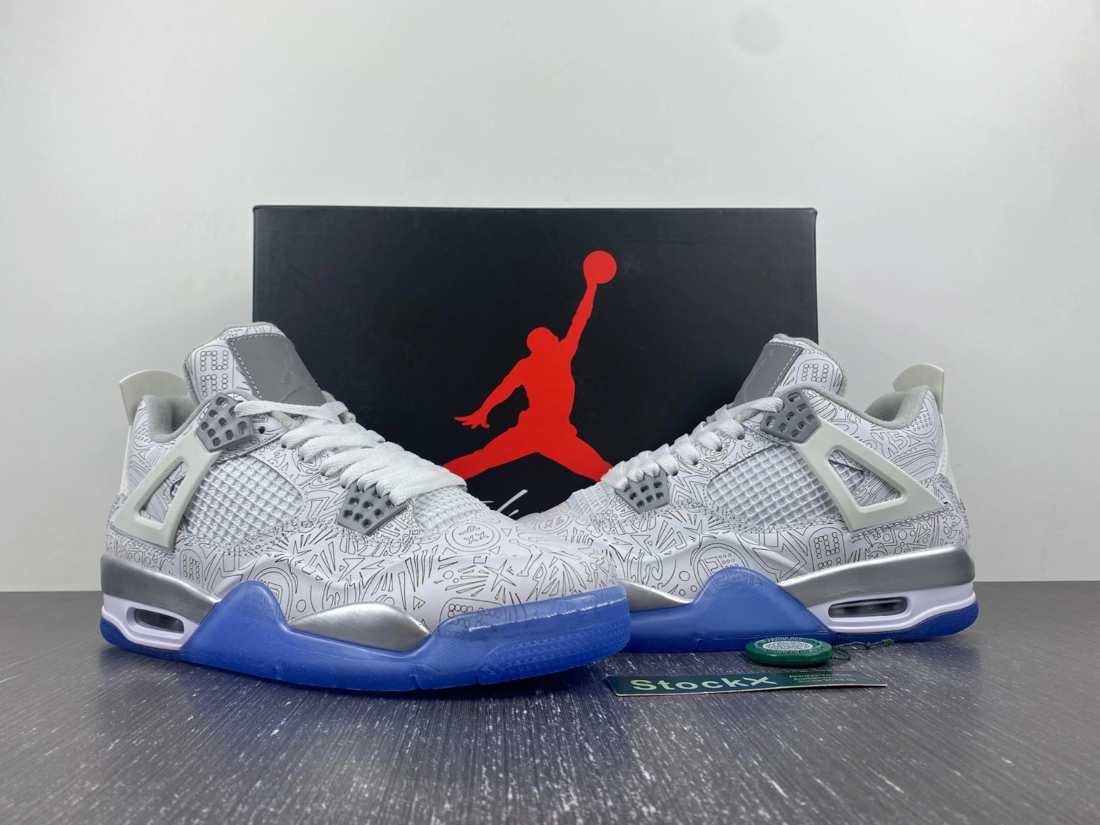 Air Jordan 4 Retro 30th Anniversary Laser 705333- Stretchable 1965