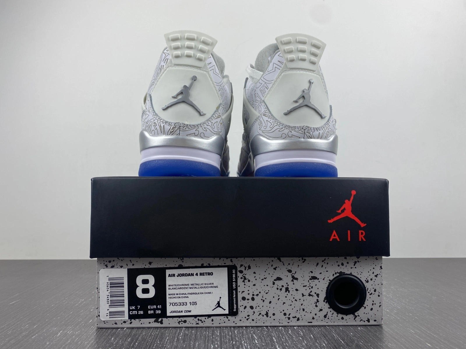 Air Jordan 4 Retro 30th Anniversary Laser 705333- Stretchable 1965