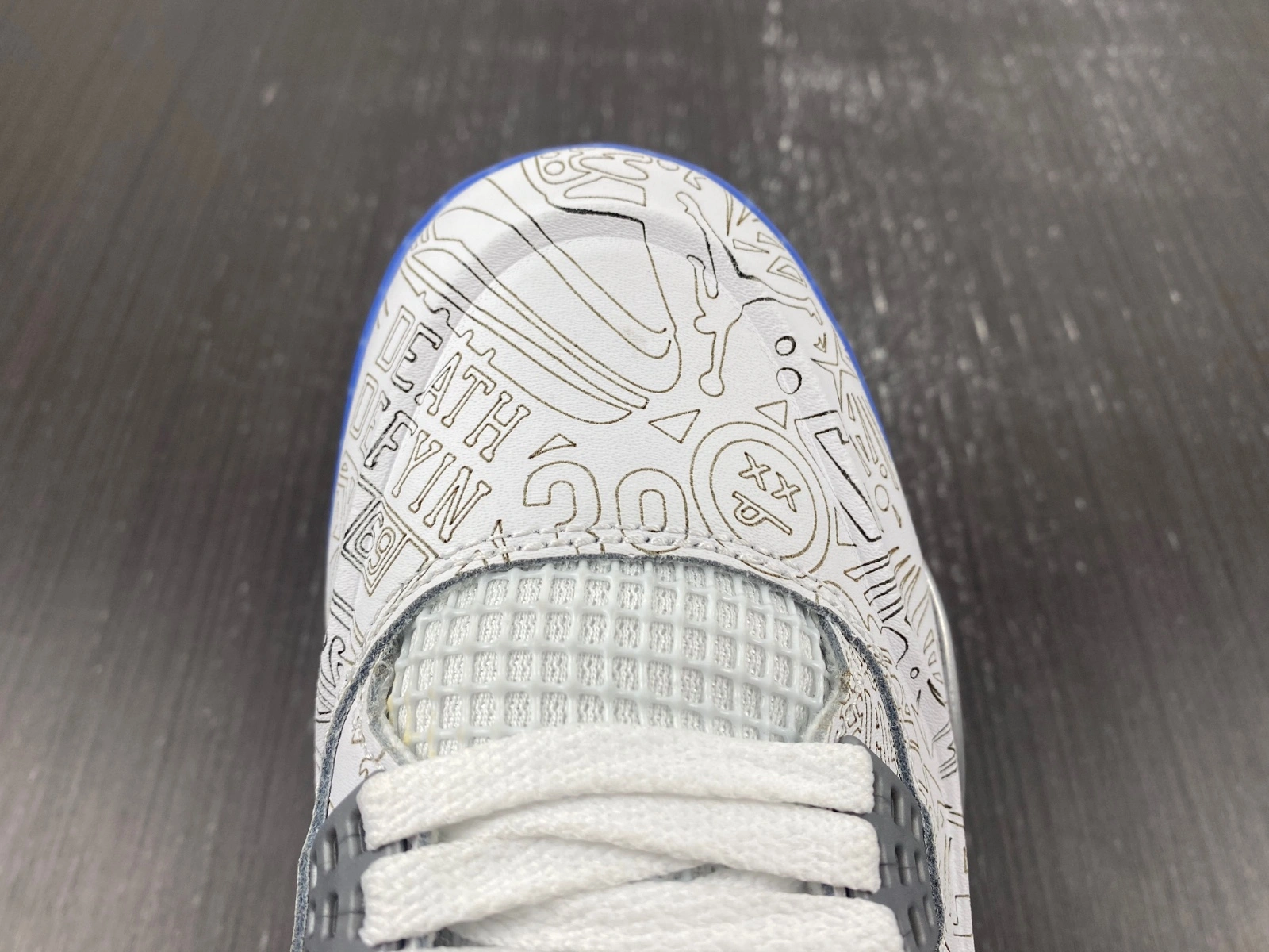 Air Jordan 4 Retro 30th Anniversary Laser 705333- Stretchable 1965