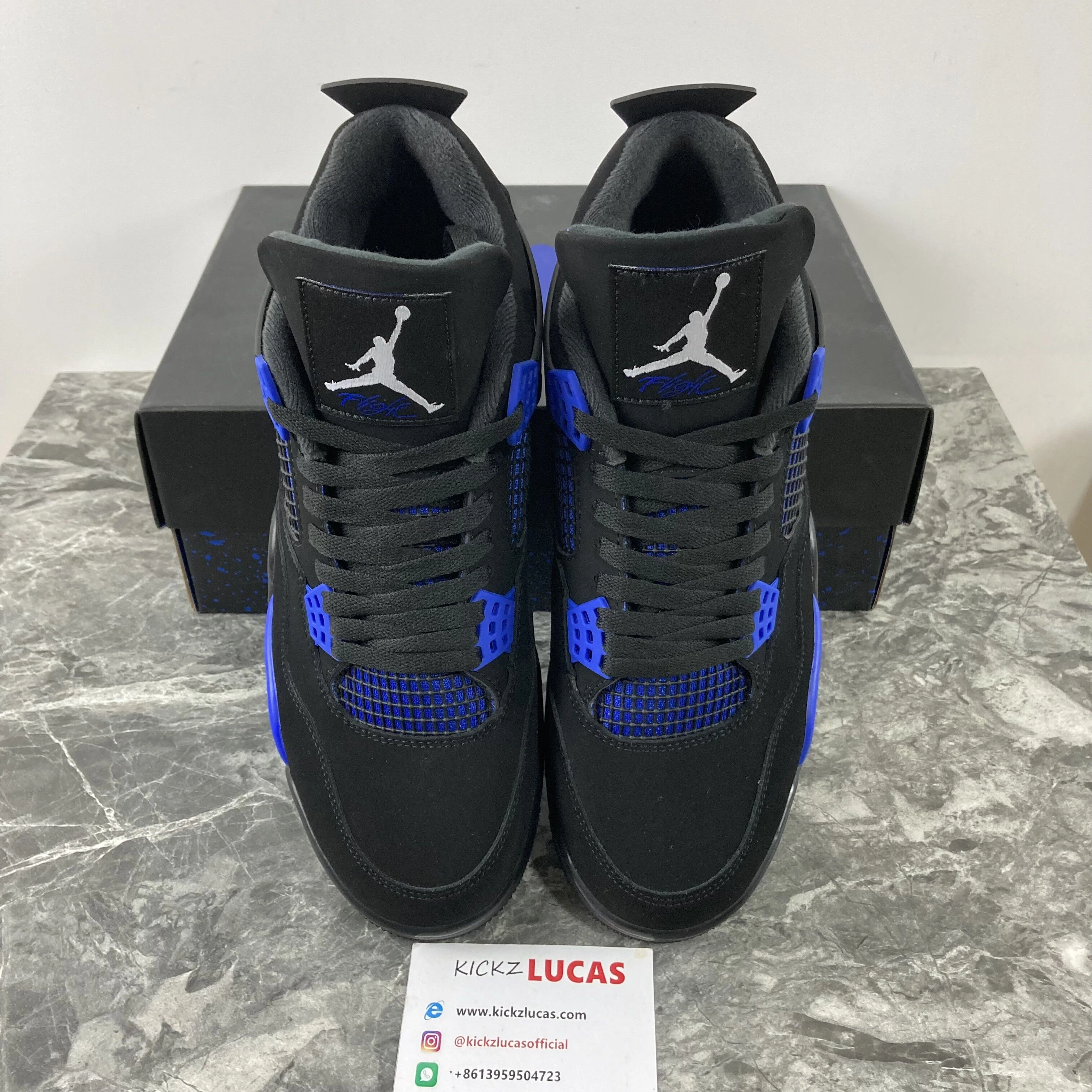 NewStyle Air Jordan 4 Retro Black Blue 1982