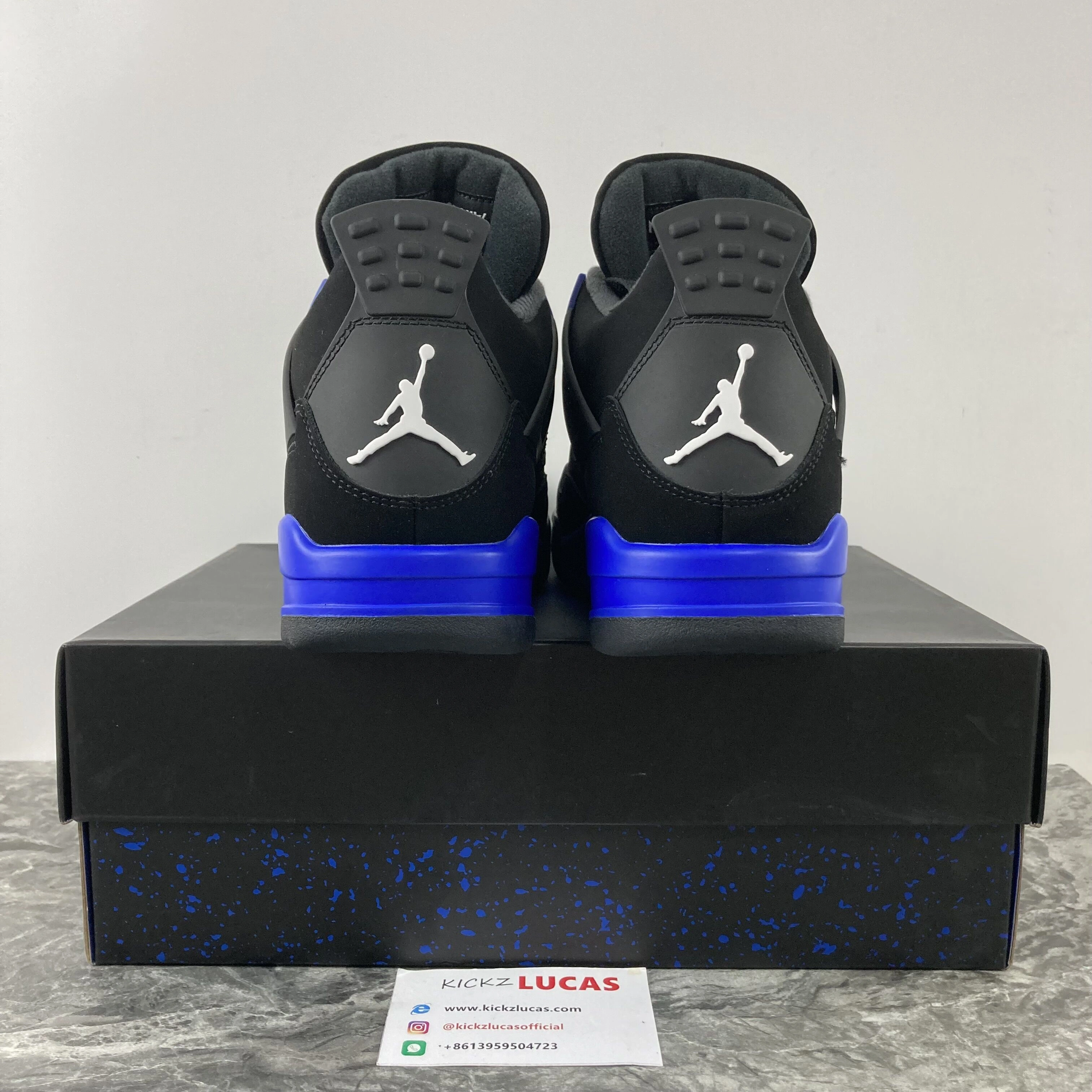 NewStyle Air Jordan 4 Retro Black Blue 1982