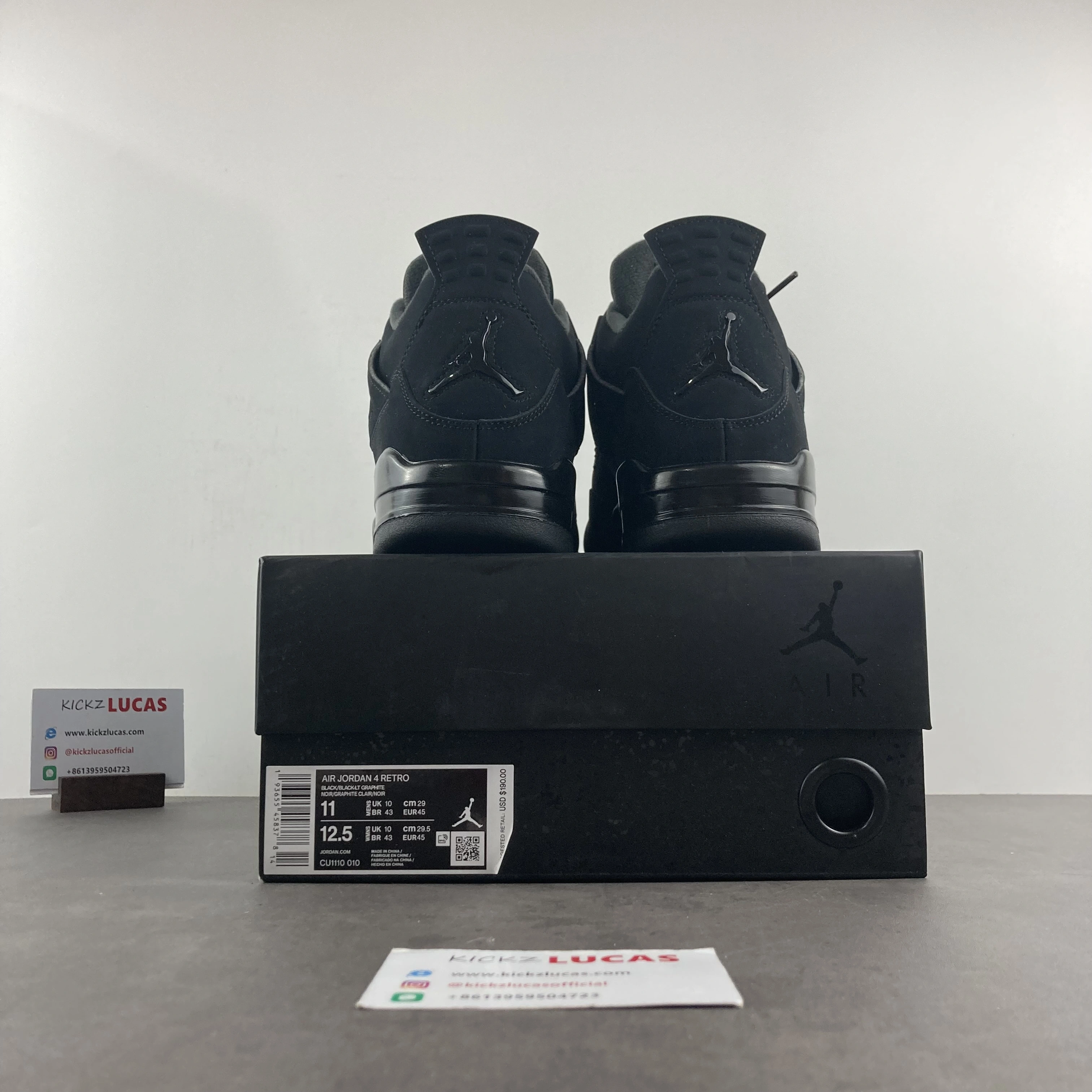 Durable Air Jordan 4 Retro Black Cat CU1110- 2028