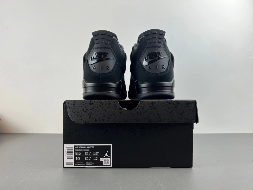 Air Jordan 4 Retro Black Cat FV5029- Durable 1899
