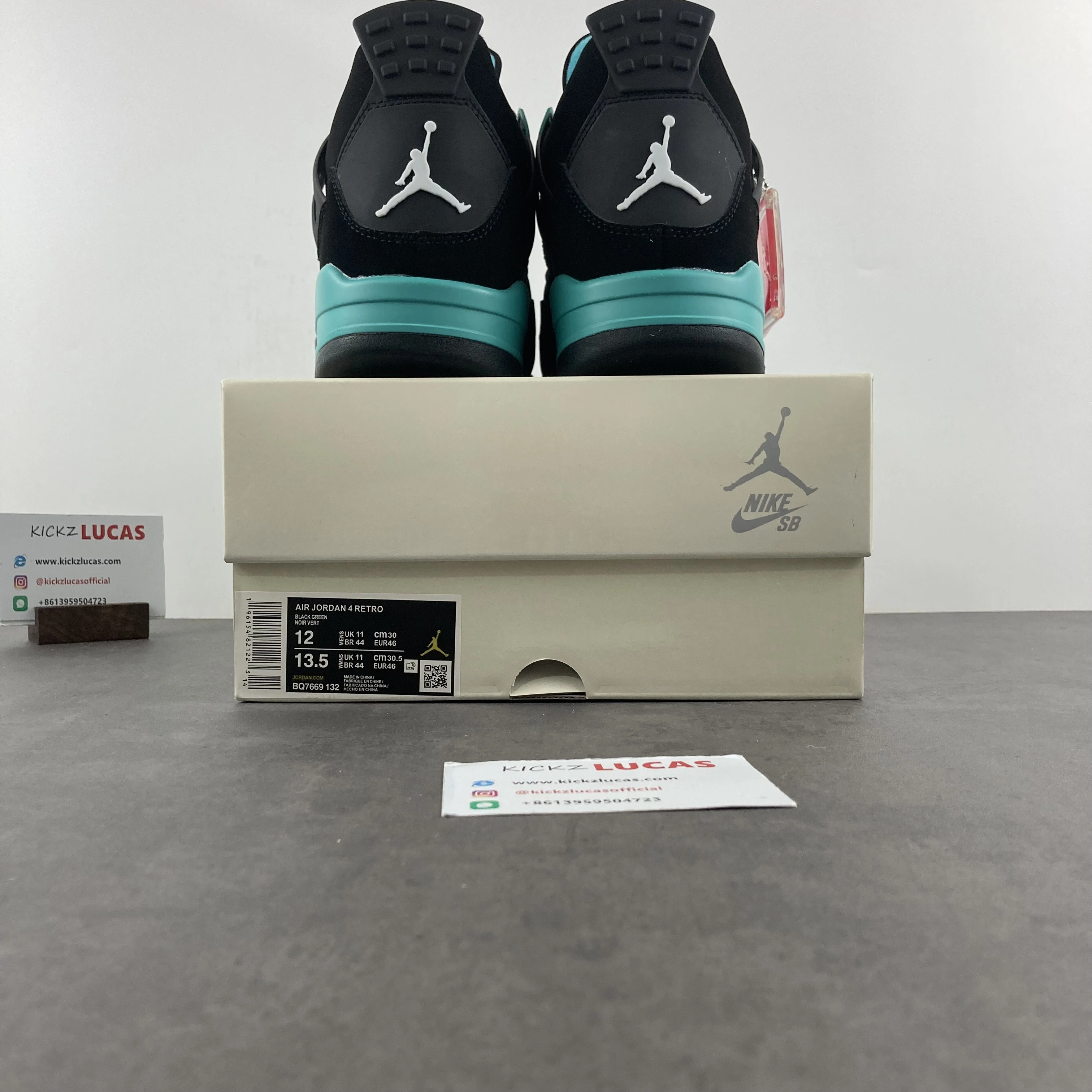 Air Jordan 4 Retro Black Light Blue BQ7669- Cozy 1963