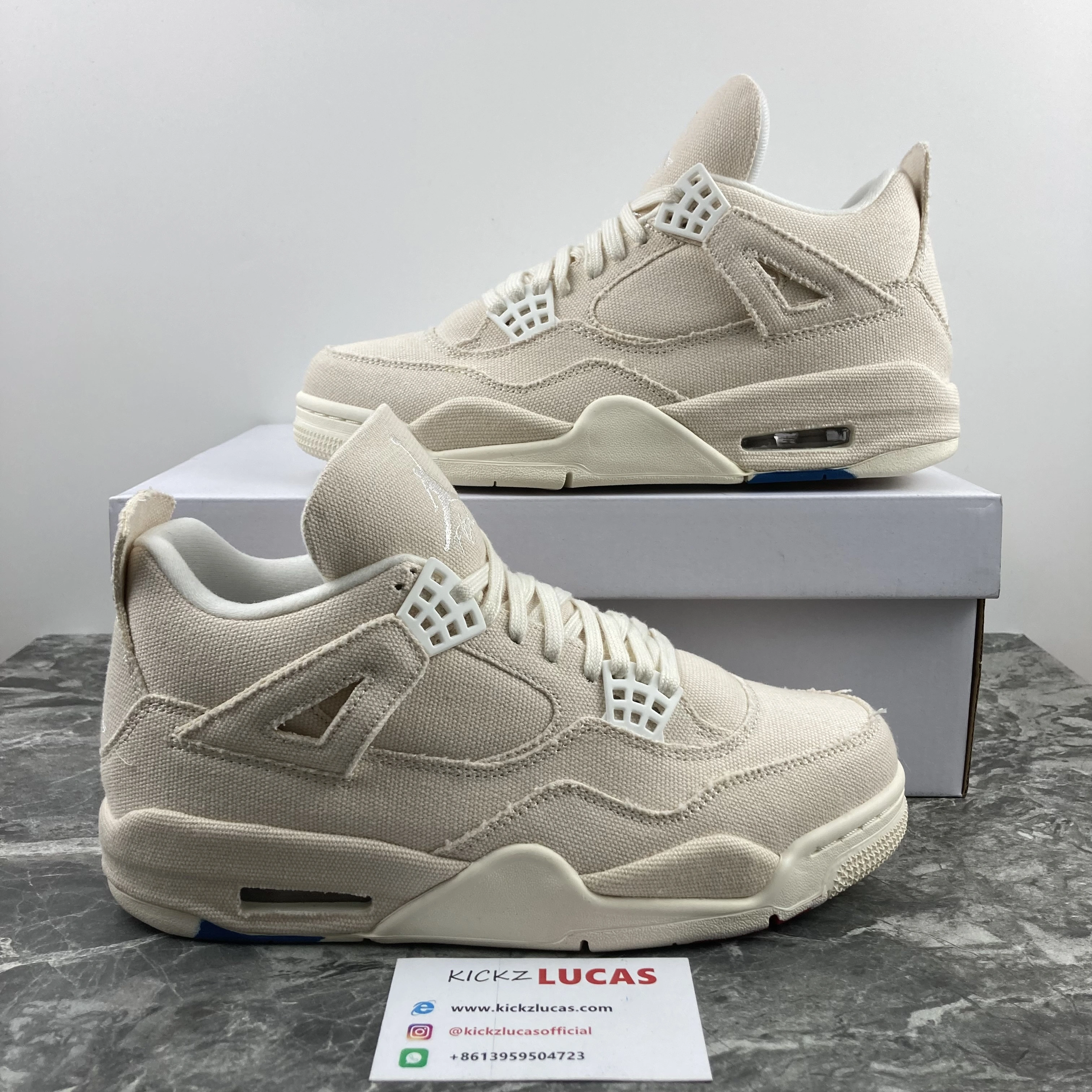 Air Jordan 4 Retro Blank Canvas DQ4909- Functional 1987