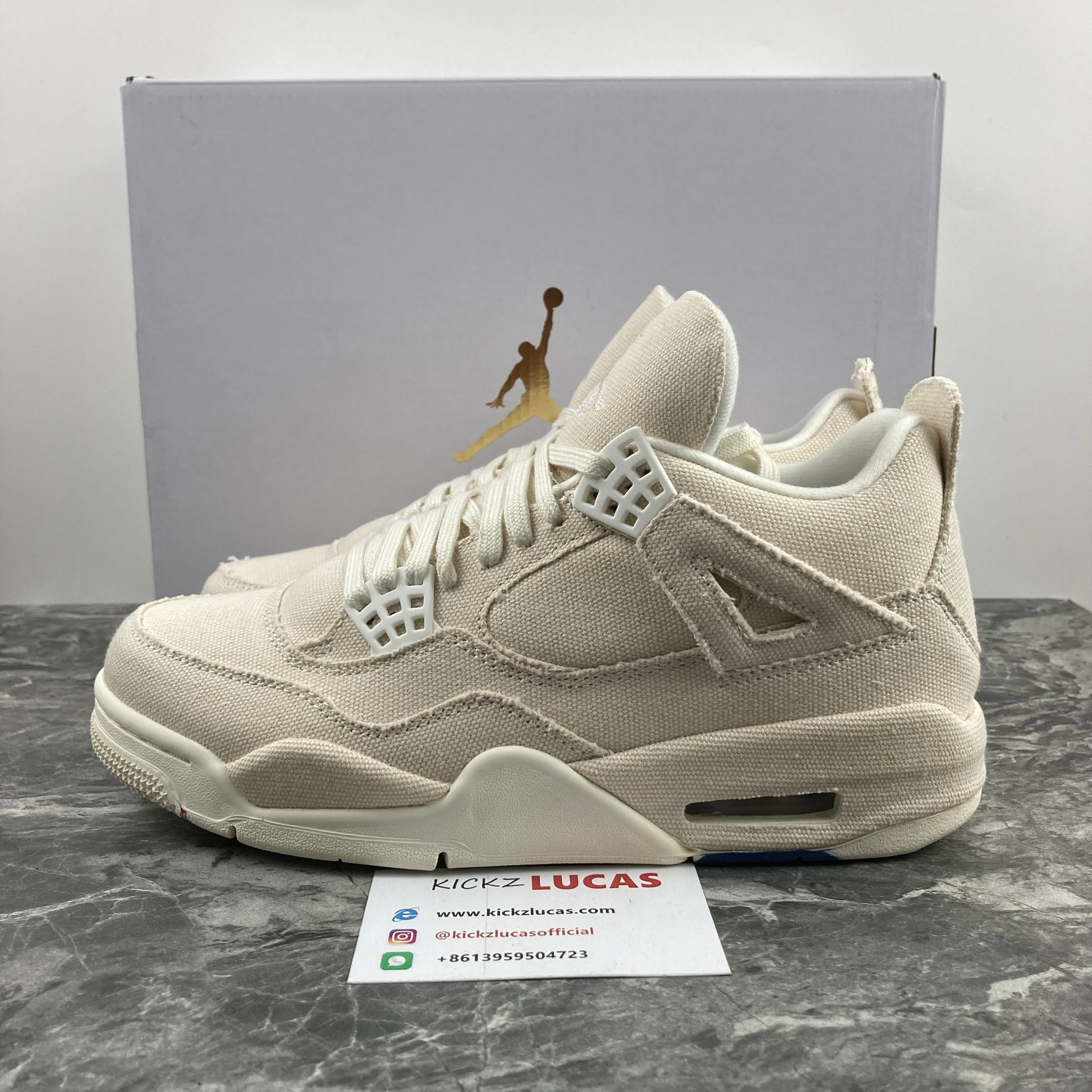 Air Jordan 4 Retro Blank Canvas DQ4909- Functional 1987