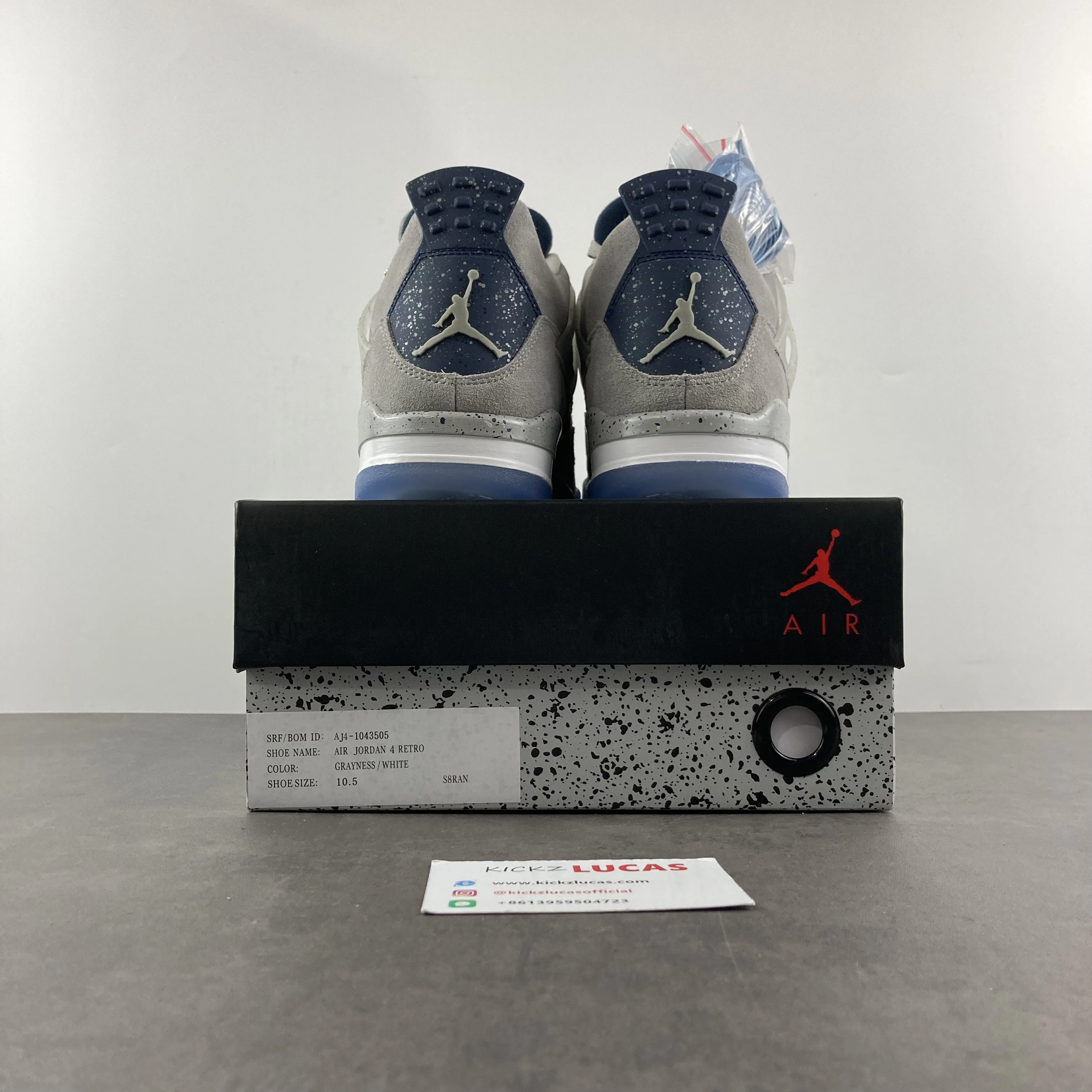 Air Jordan 4 Retro Georgetown PE AJ4- Packable 1955